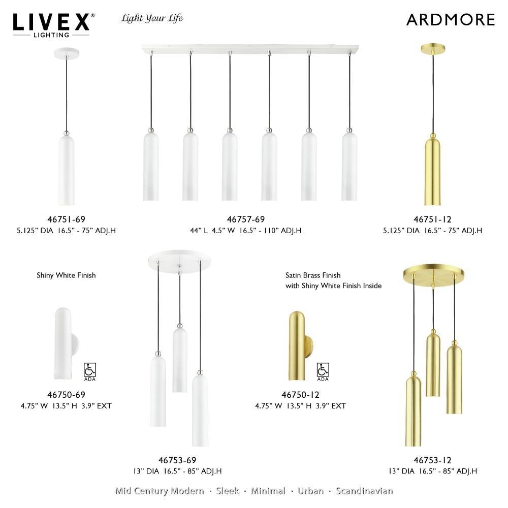 Livex Lighting Ardmore 1 - Light Pendant in  White