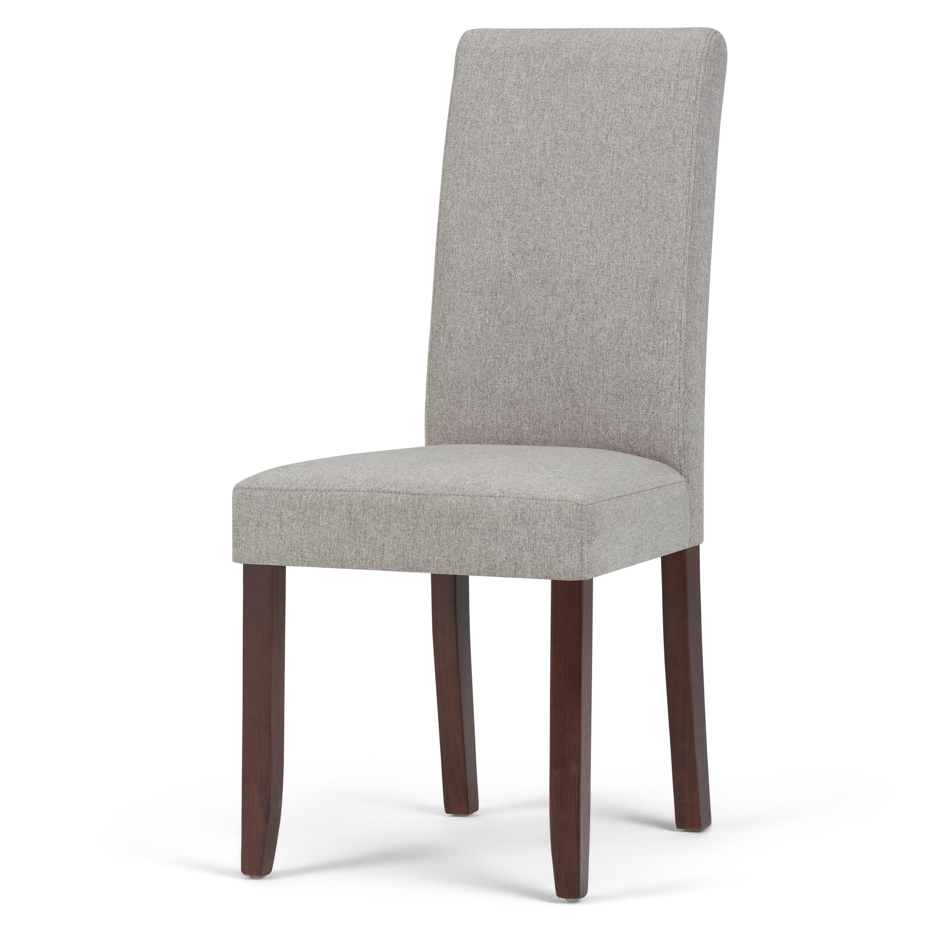 Simpli Home Acadian 17.99'' H Linen Look Polyester Upholstered Parsons Chair (Set of 2)