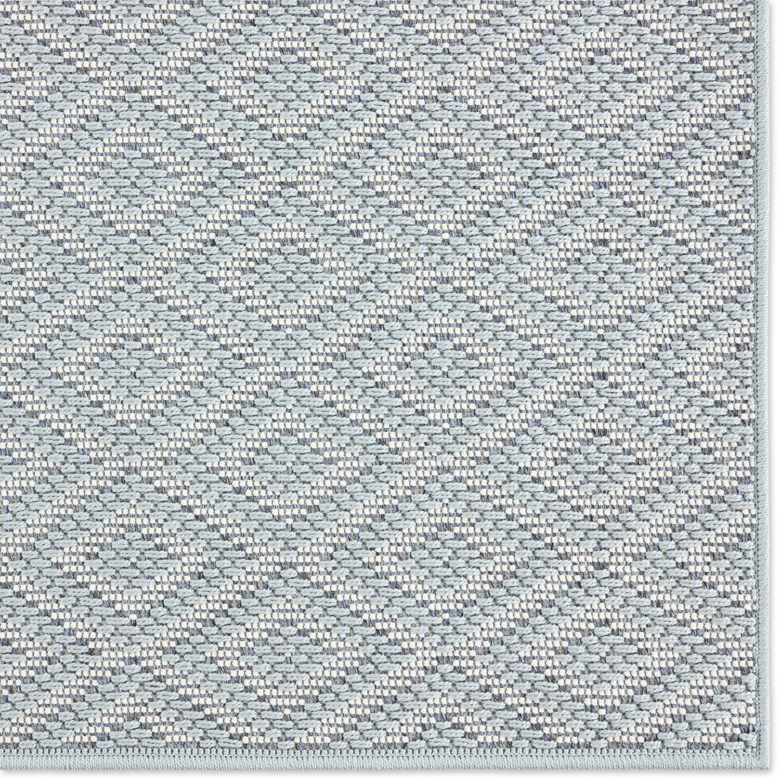 7'10" x 10'2" Tripoli Lydia Indoor/Outdoor Rug Blue/Cream - Home Dynamix: UV & Stain Resistant, Woven