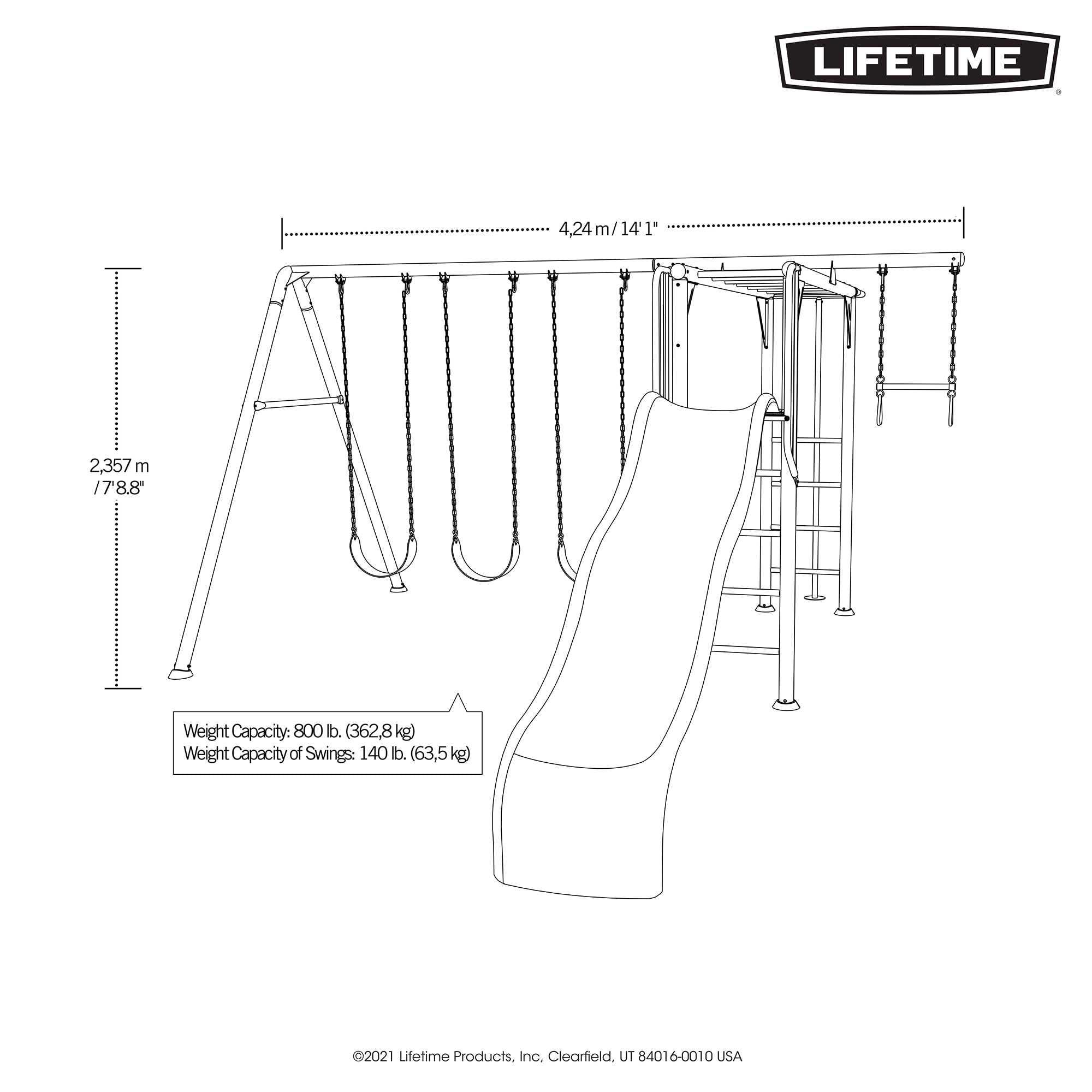 Monkey Bar Adventure Swing Set (primary)