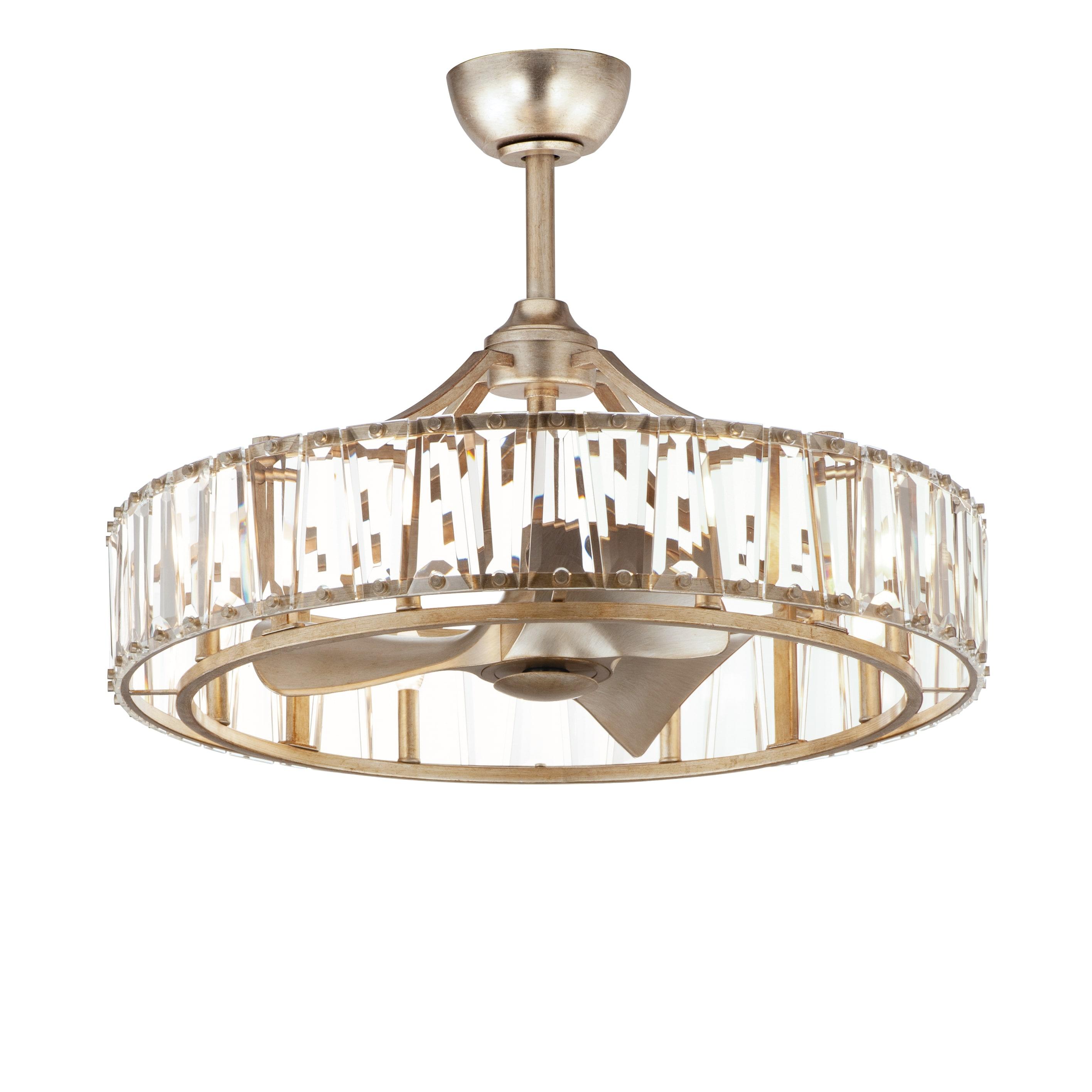 33 in. Odeon Golden Silver Fandelight