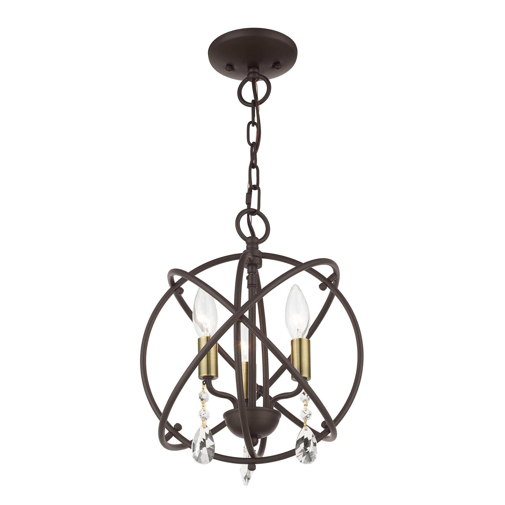 Livex Lighting Aria 3 - Light Chandelier in  Bronze