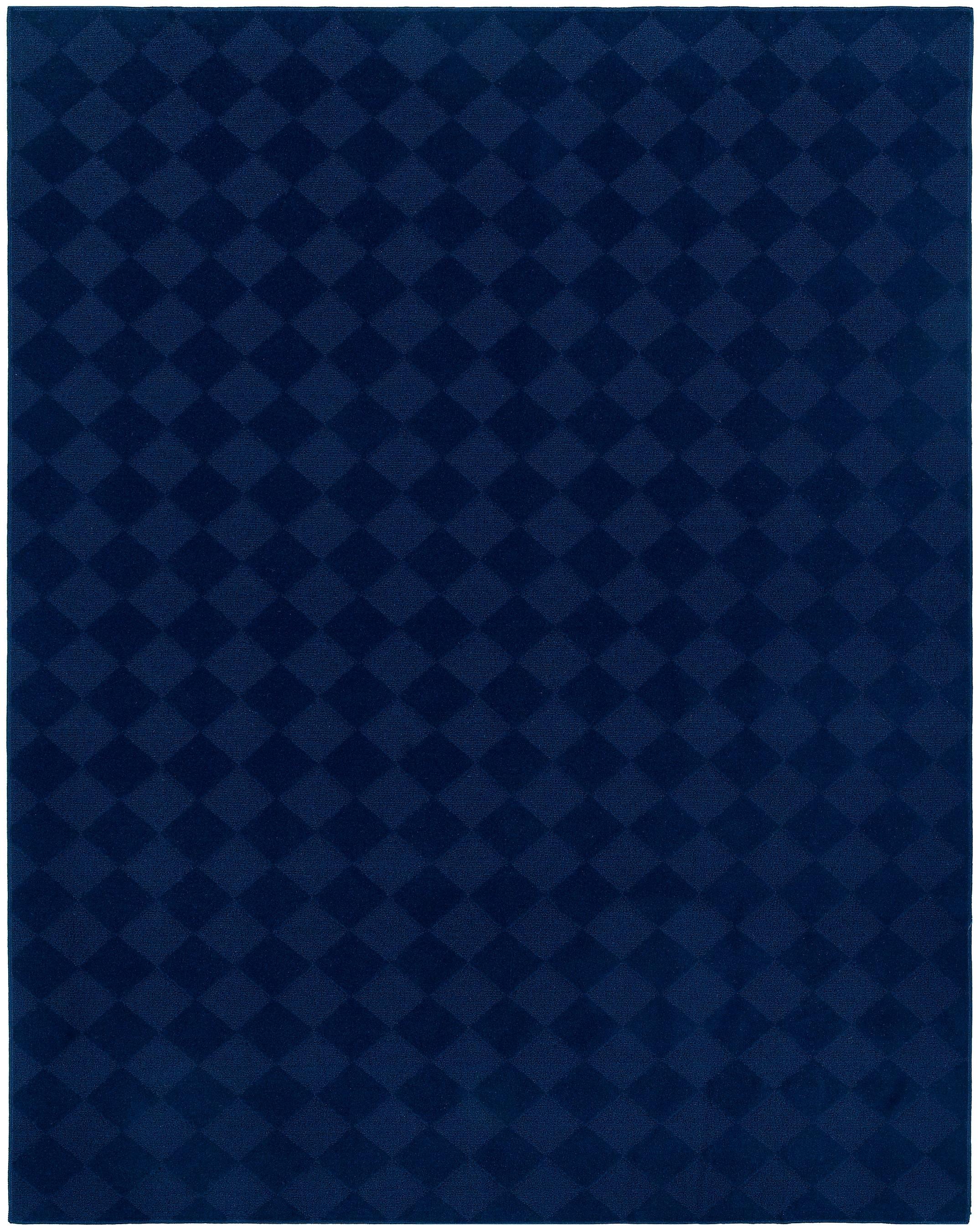 Garland Rug Diamond Polypropylene Navy Indoor Area Rug, 5' x 7'