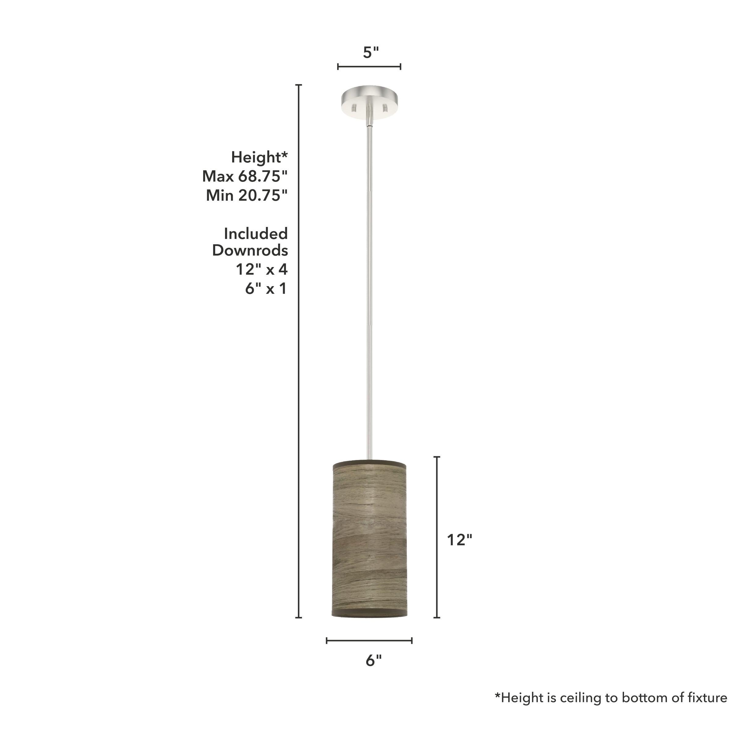 Chevron 1 - Light Single Cylinder Mini Pendant