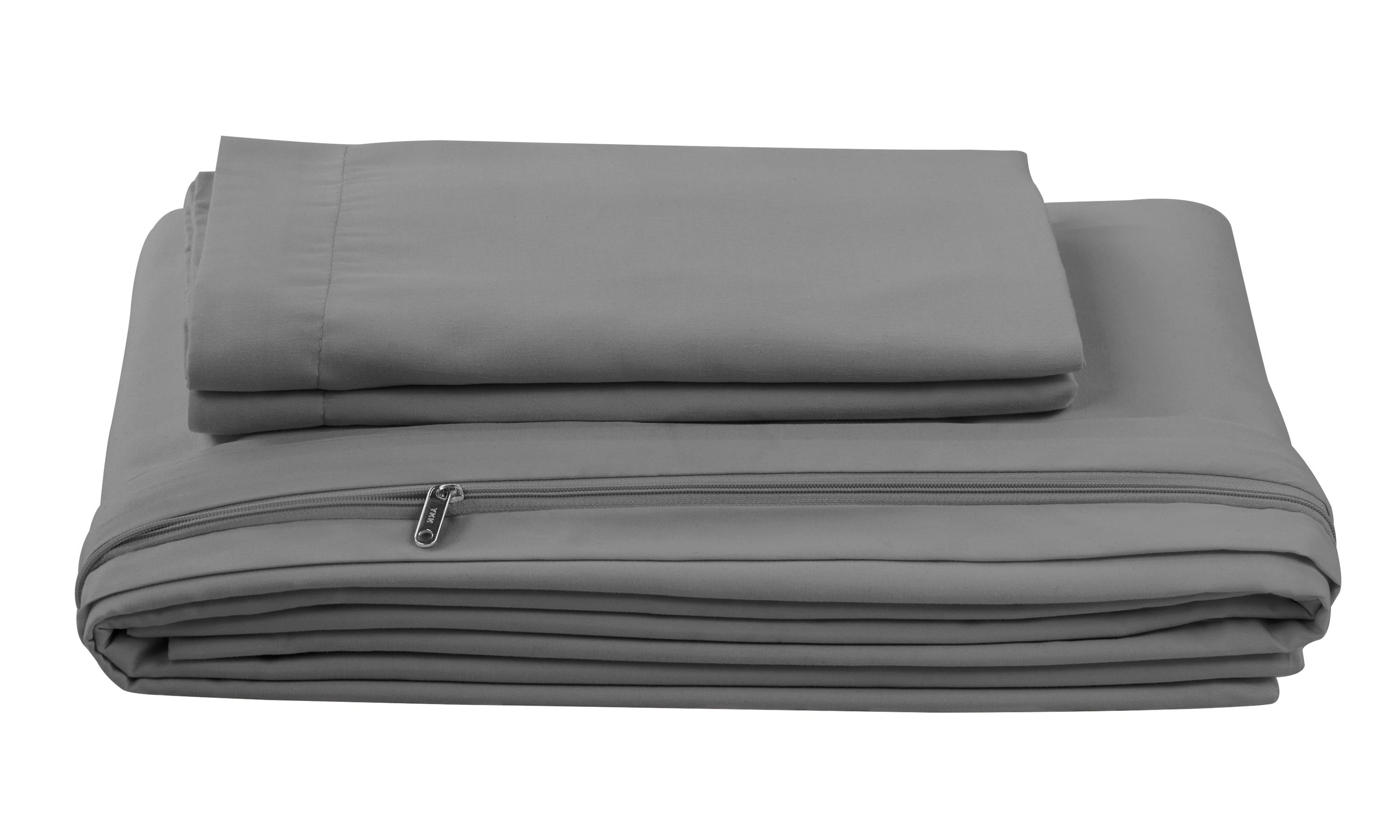 Gray Twin/Twin XL Ultra Soft Microfiber Duvet Cover Set