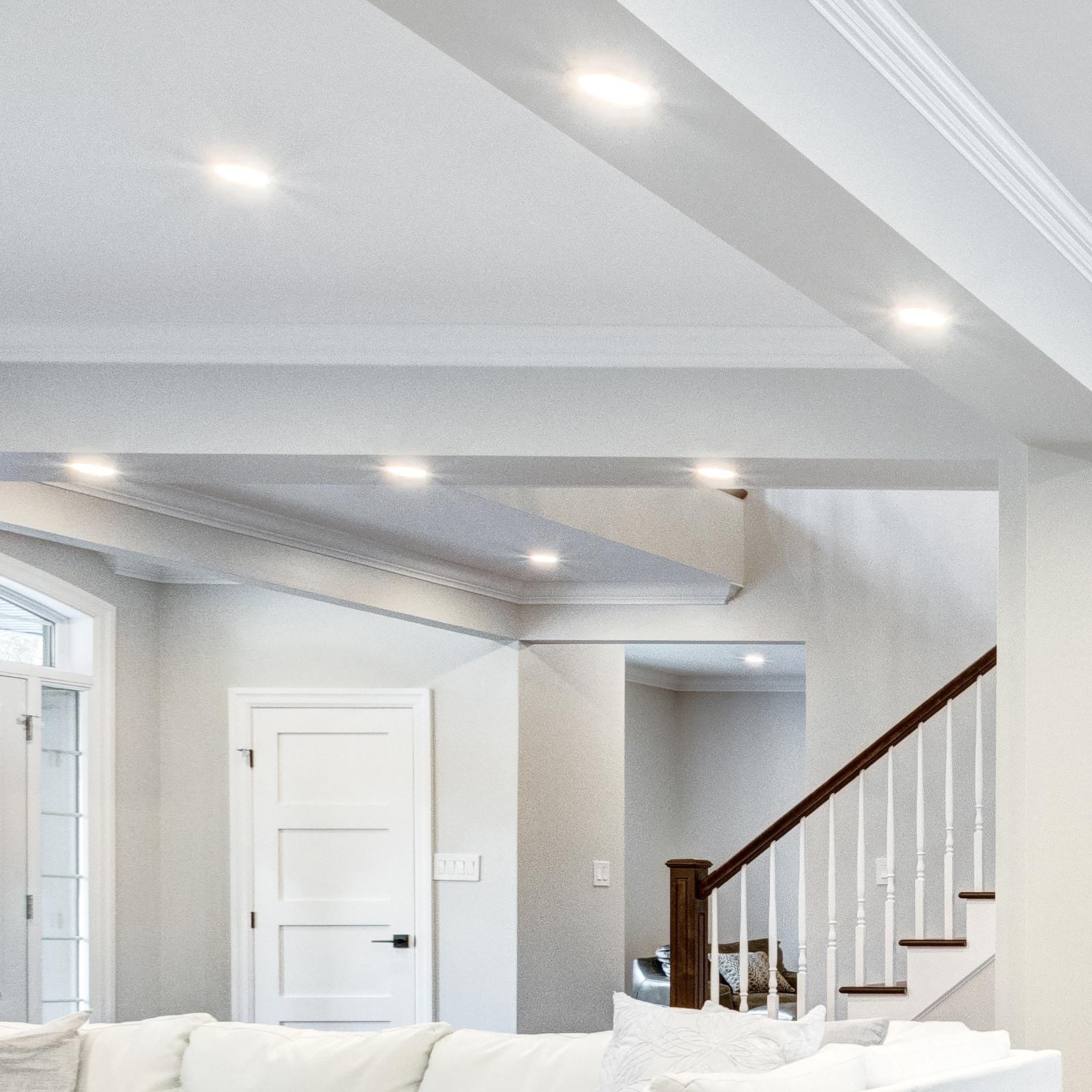 4" Regressed Selectable CCT New Construction LED Canless Recessed Lighting Kit
