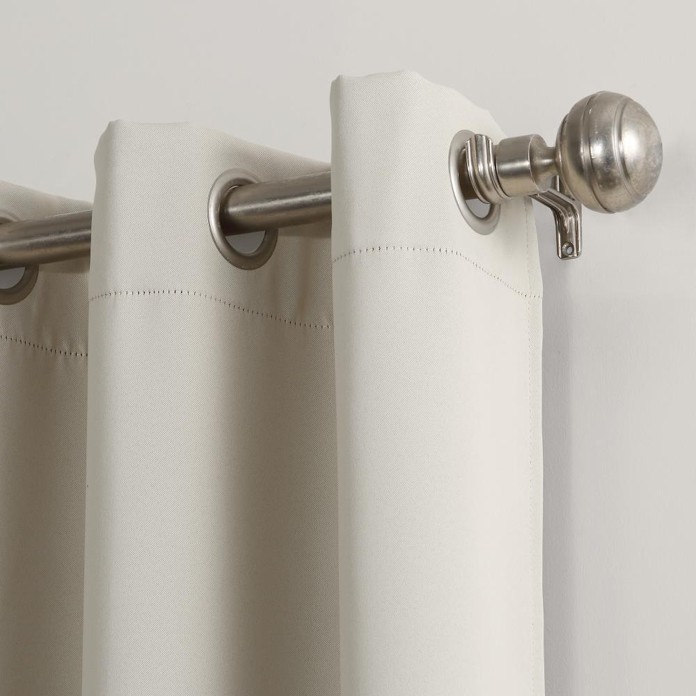 40"x108" Sun Zero Blackout Kenneth Energy Saving Grommet Curtain Panel Pearl: Modern Thermal Insulated Noise Reduction