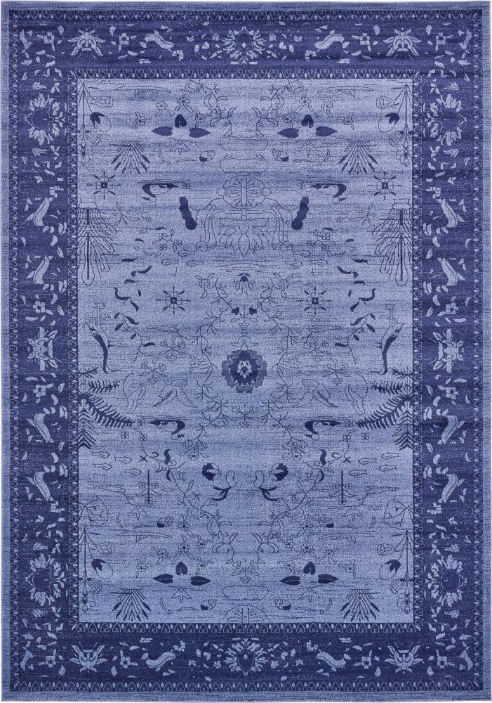 Unique Loom 10' 0 x 14' 1 Blue La Jolla Floral Area Rug