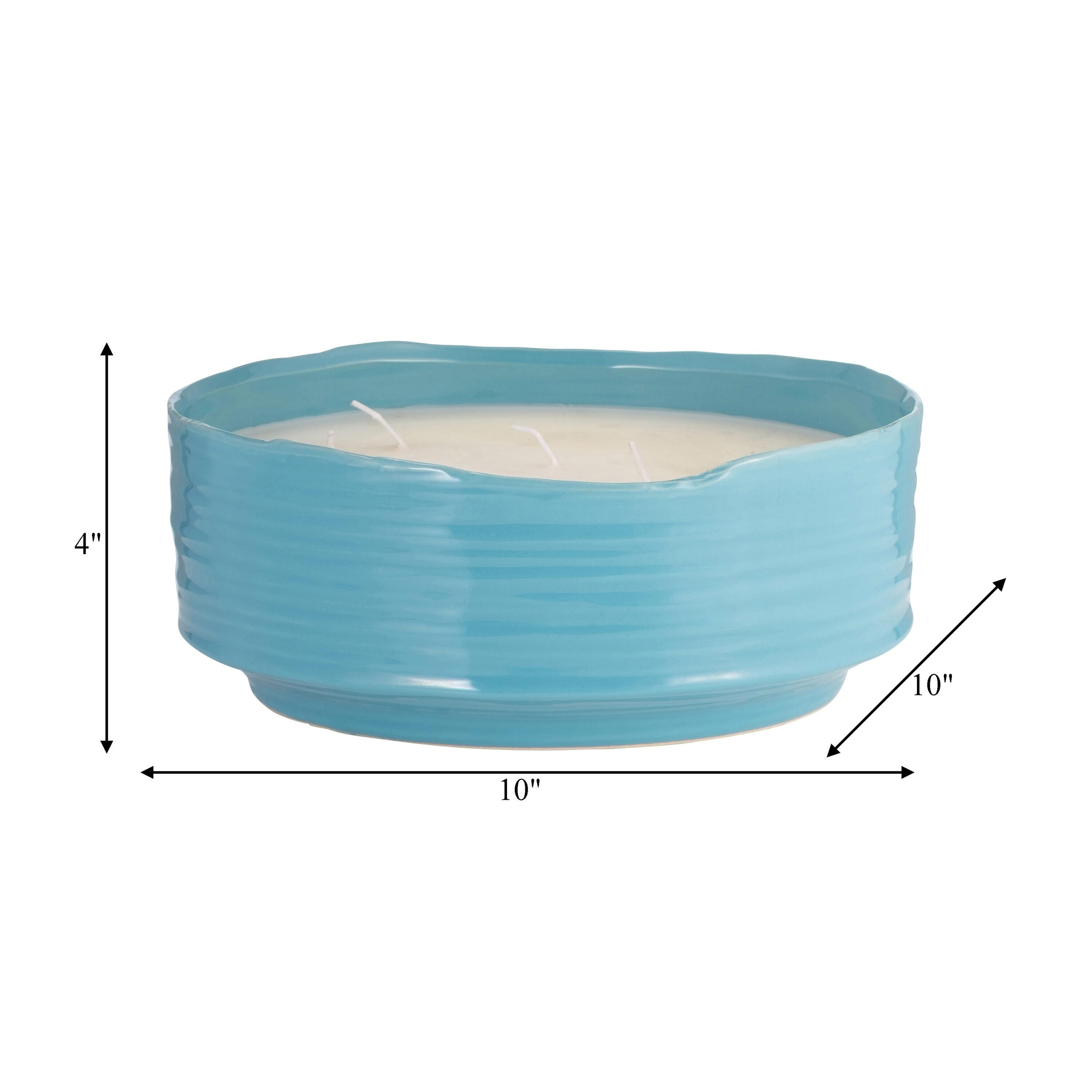 Sagebrook Home Citronella Candle / Planter 10" Sky 67oz