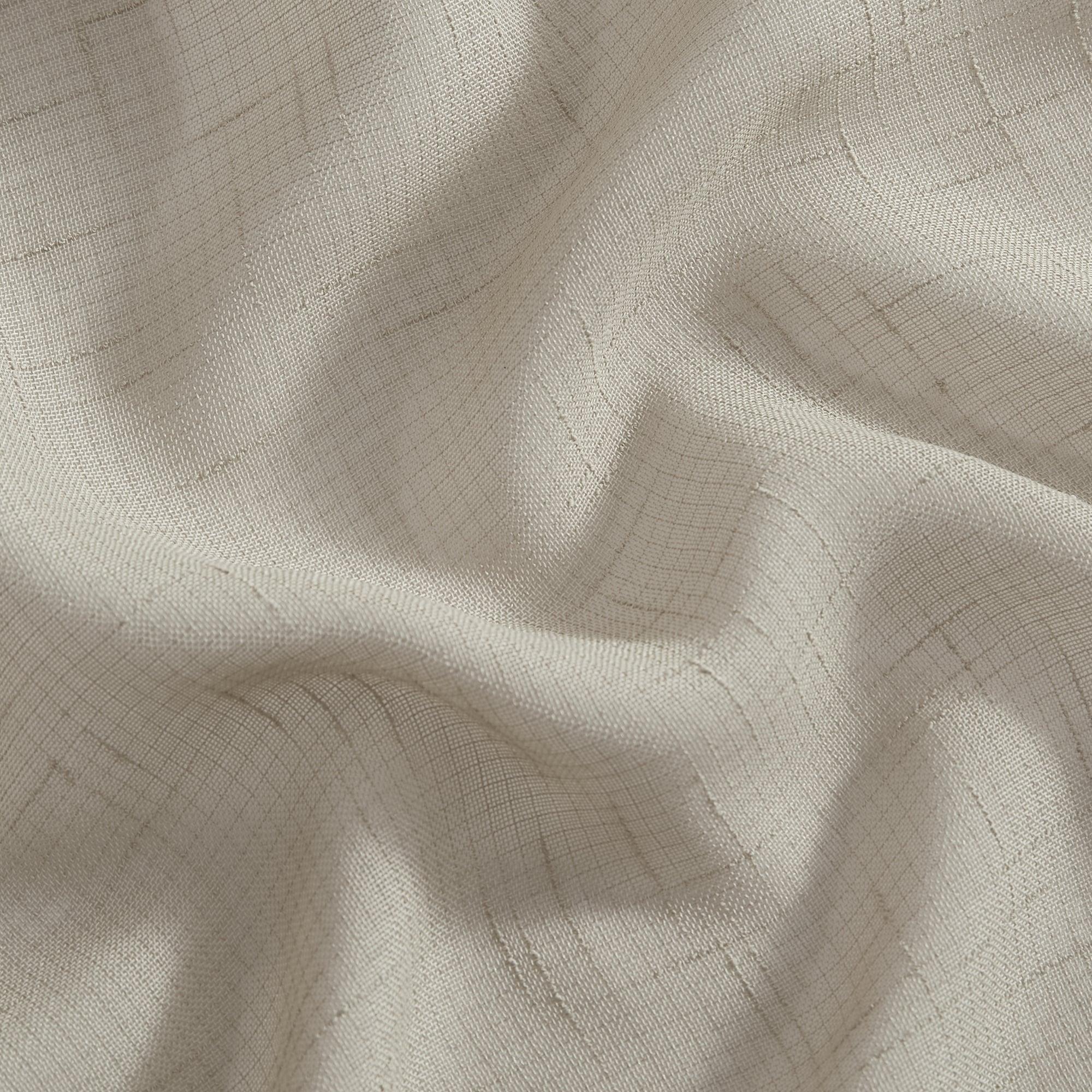 Carmen Sheer Extra Wide Indoor/Outdoor Single Window Curtain for Patio, Porch, Cabana - 114x84 - Natural - Elrene Home Fashions