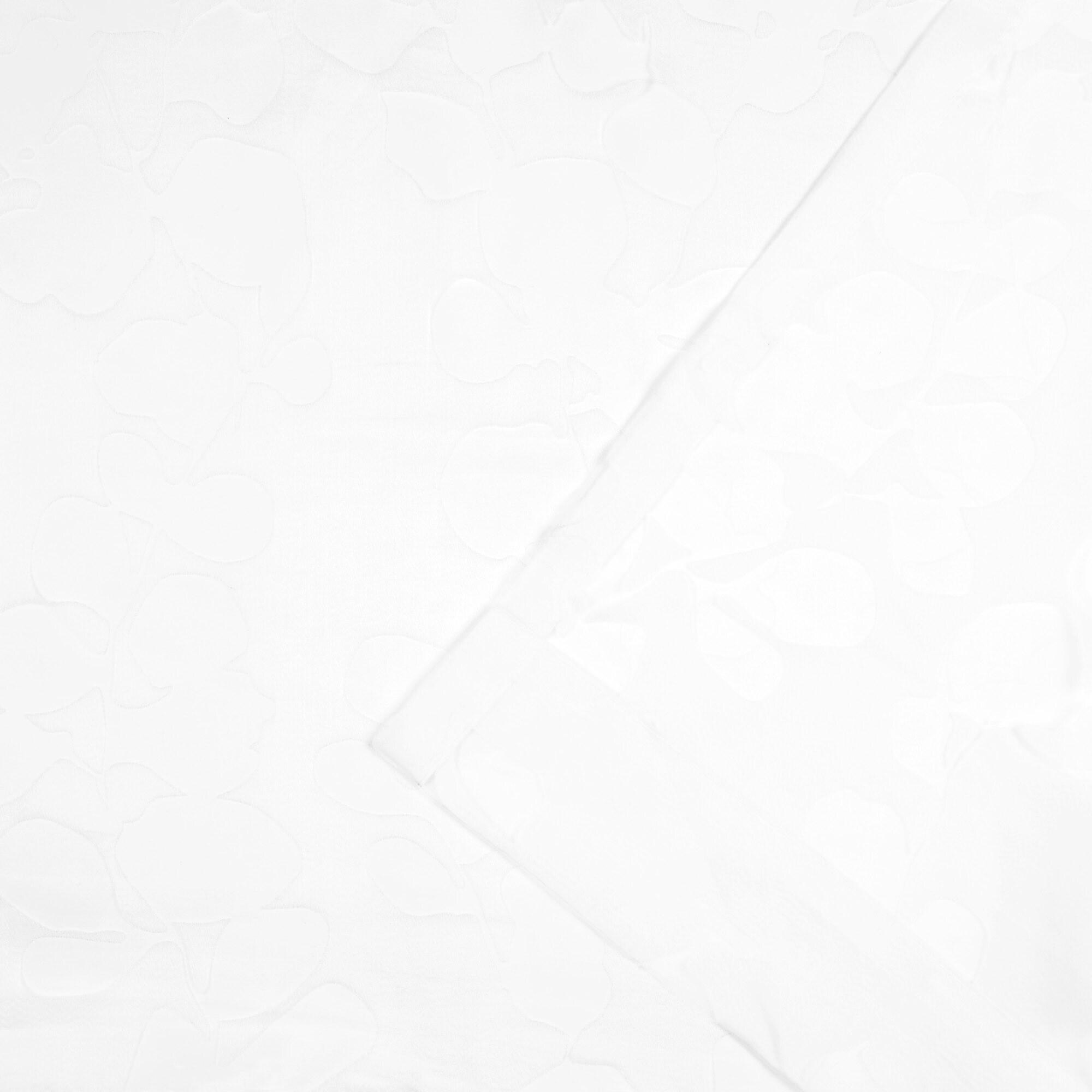 96"x54" Wilshire Back Tab Sheer Window Curtain Panels White - Exclusive Home: Polyester, Botanical Pattern, 2 Panels