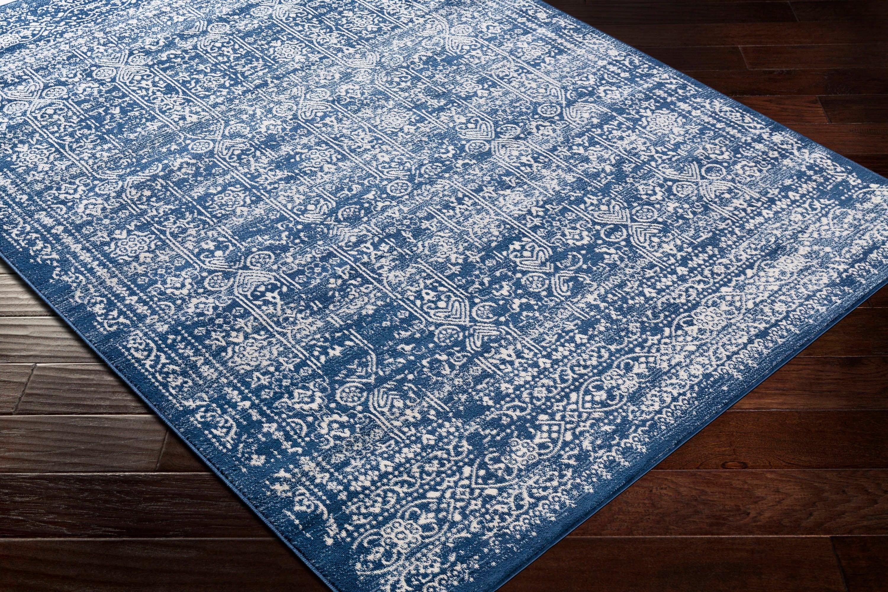Livabliss Roma Vintage Oriental Area Rug,5'3" x 7'1",Dark Blue