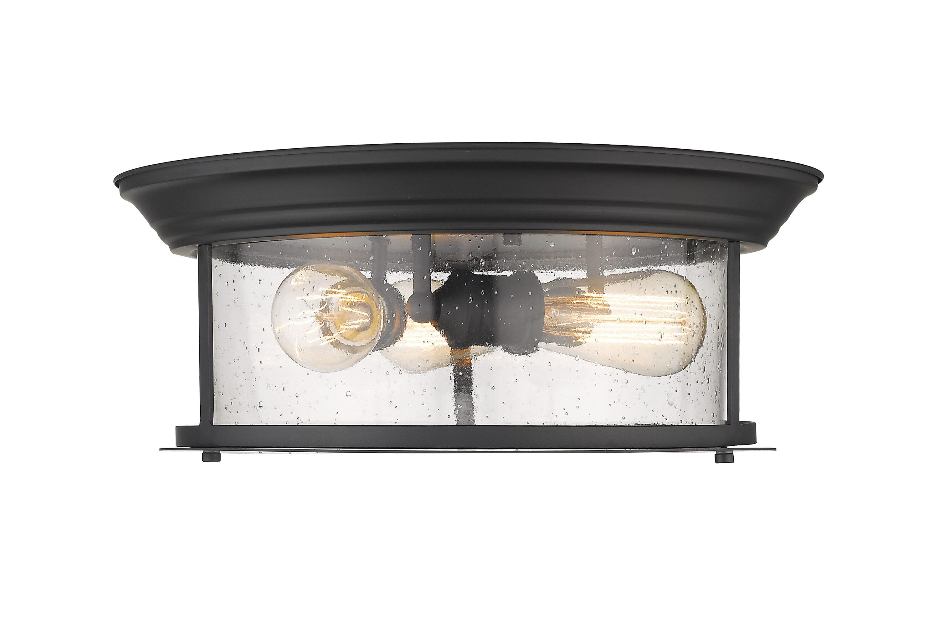 Z-Lite Sonna 3 - Light Flush Mount in  Matte Black