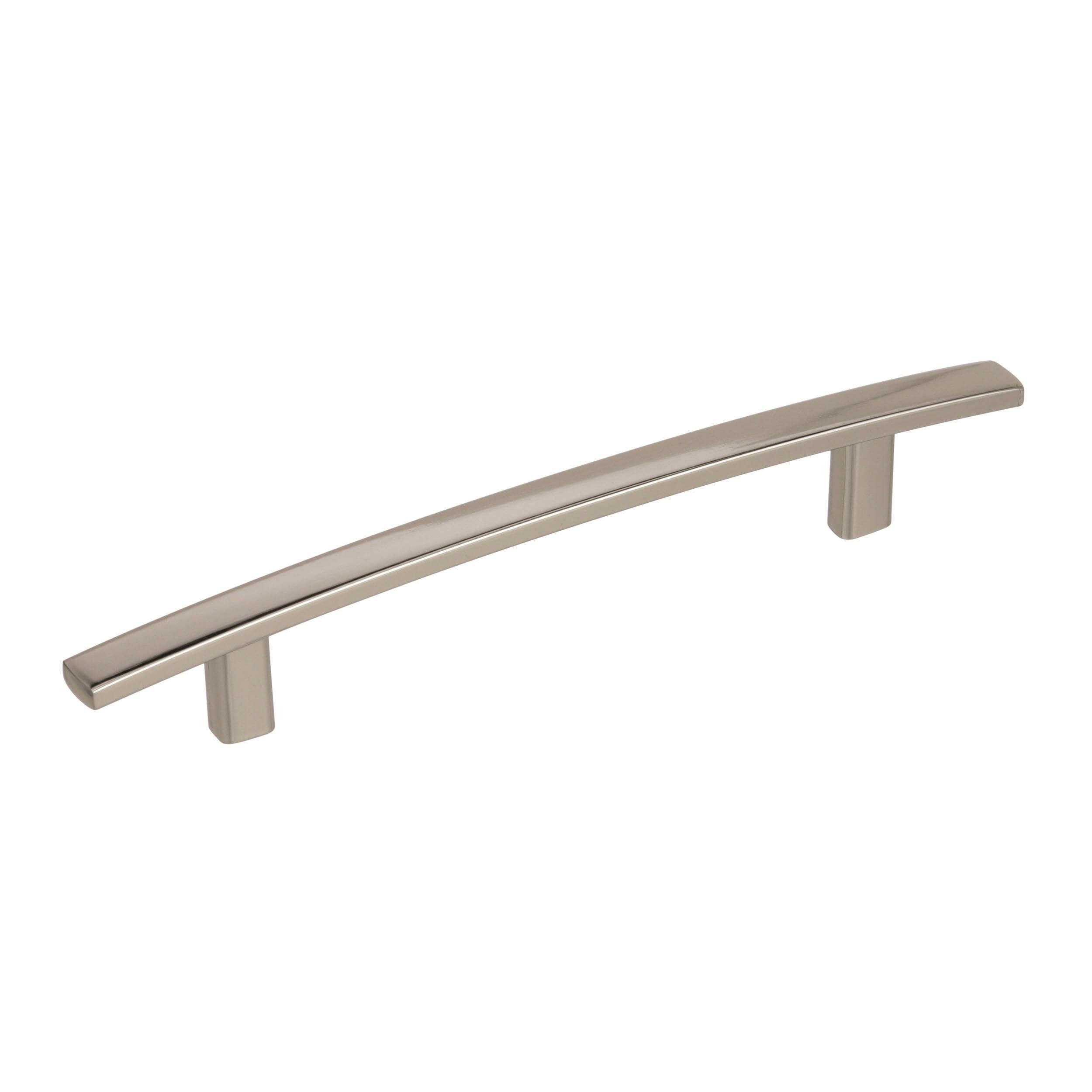 Amerock Cyprus 5-1/16 inch (128mm) Center-to-Center Polished Nickel Cabinet Pull