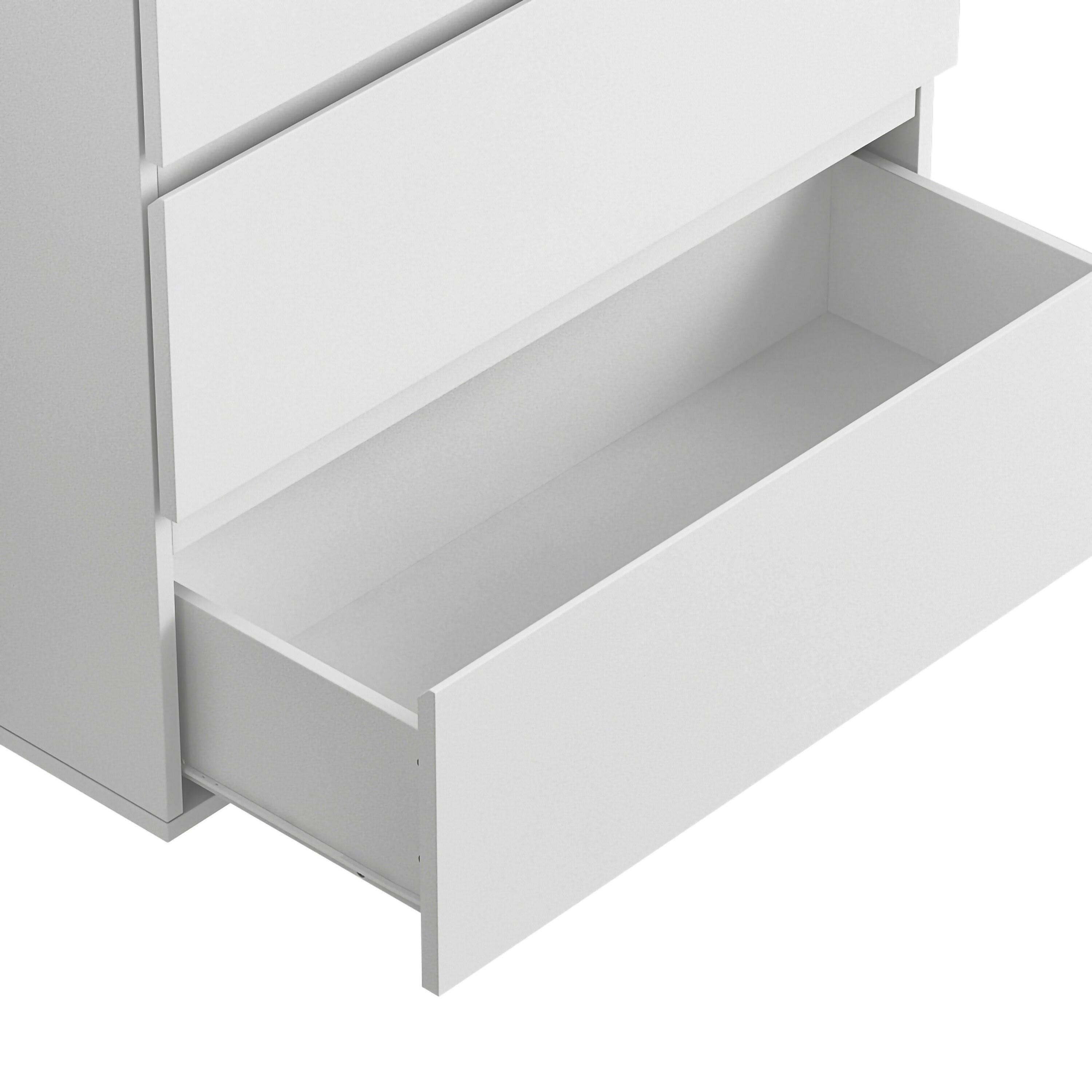 WIAWG 3 Drawers Dresser Chest for Bedroom,White