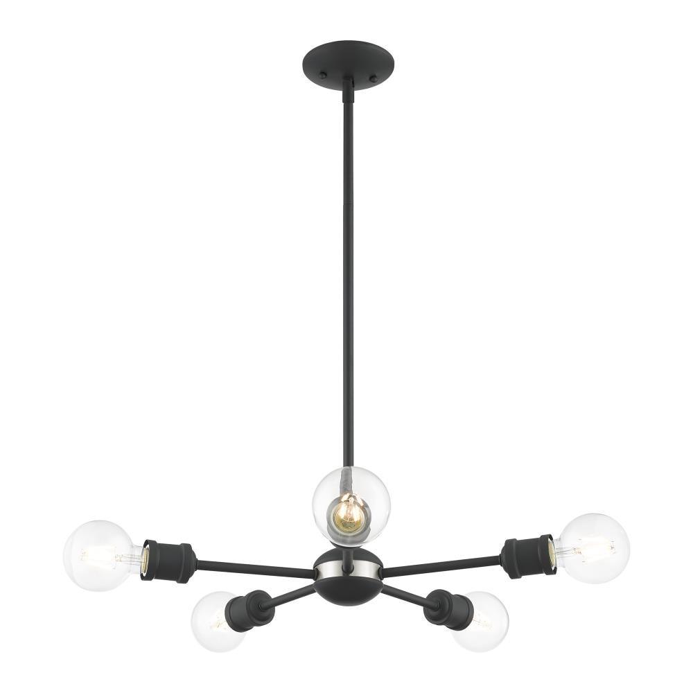 5 - Light Steel Dimmable Sputnik Sphere Chandelier