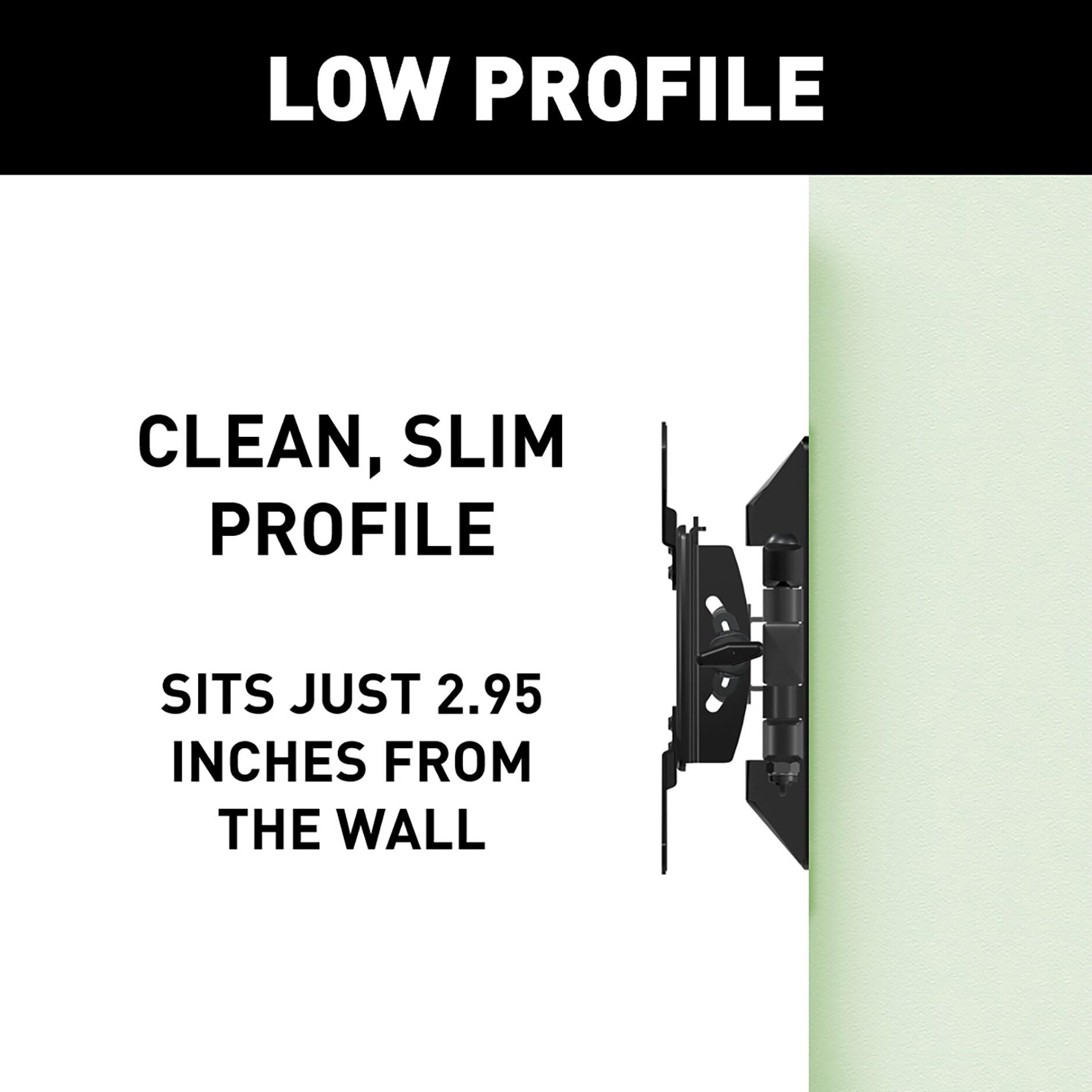 SANUS Full Motion TV Mount - Single Stud 19 to 40 inch TV Wall Mount Tilts, Extends & Swivels - Easy DIY Install Includes All Hardware & Post Install Leveling - Great for Corners