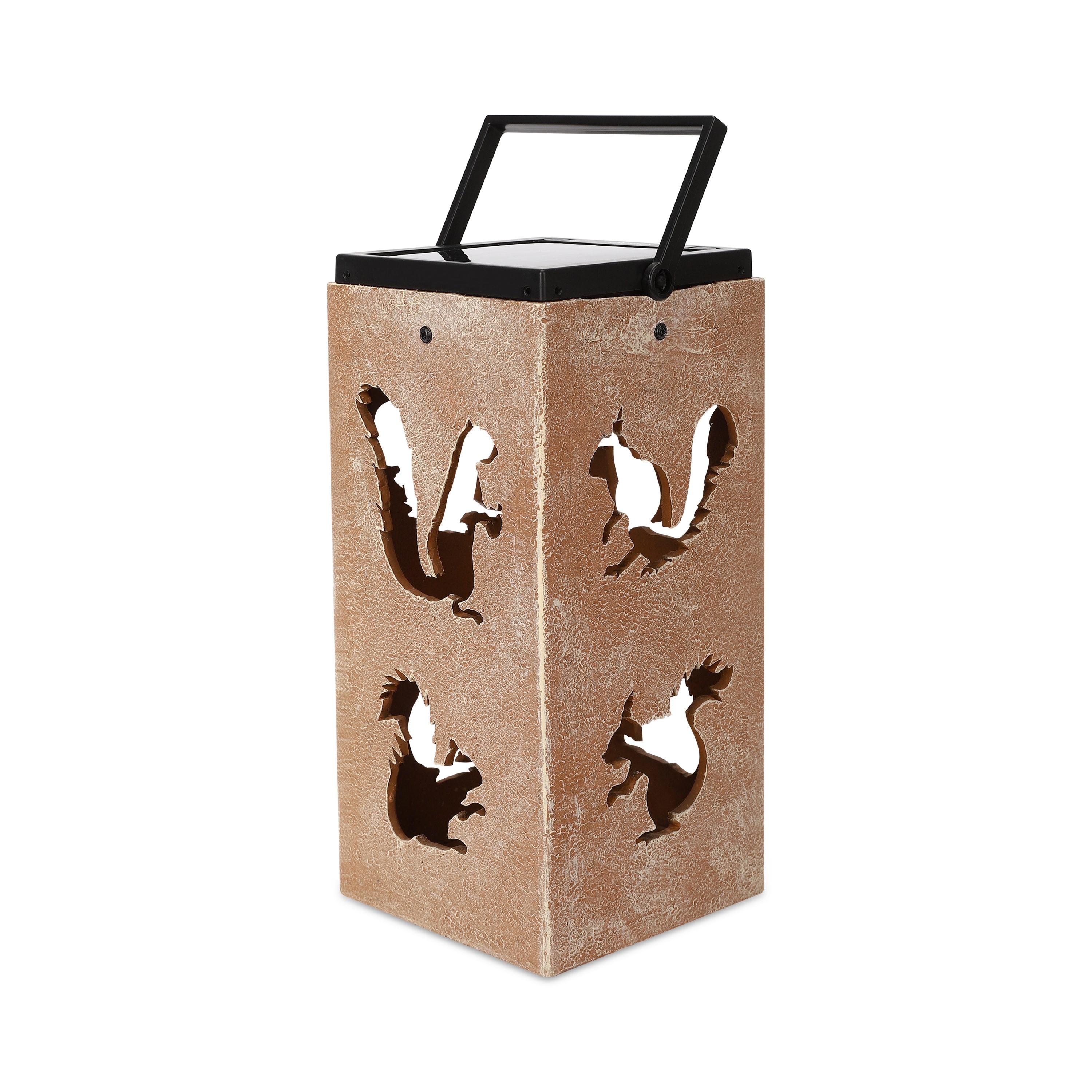 Solar Themed Silhouette Indoor/Outdoor Garden Décor Lantern