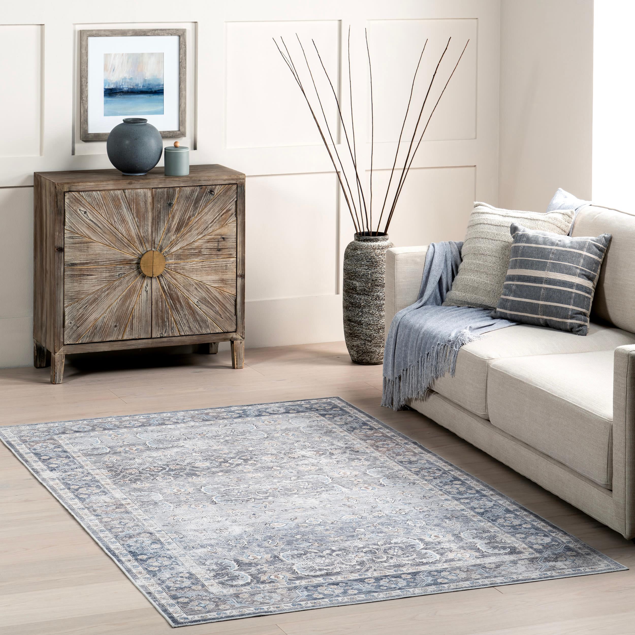 Ophelia & Co. Delmore Power Loom Gray Rug