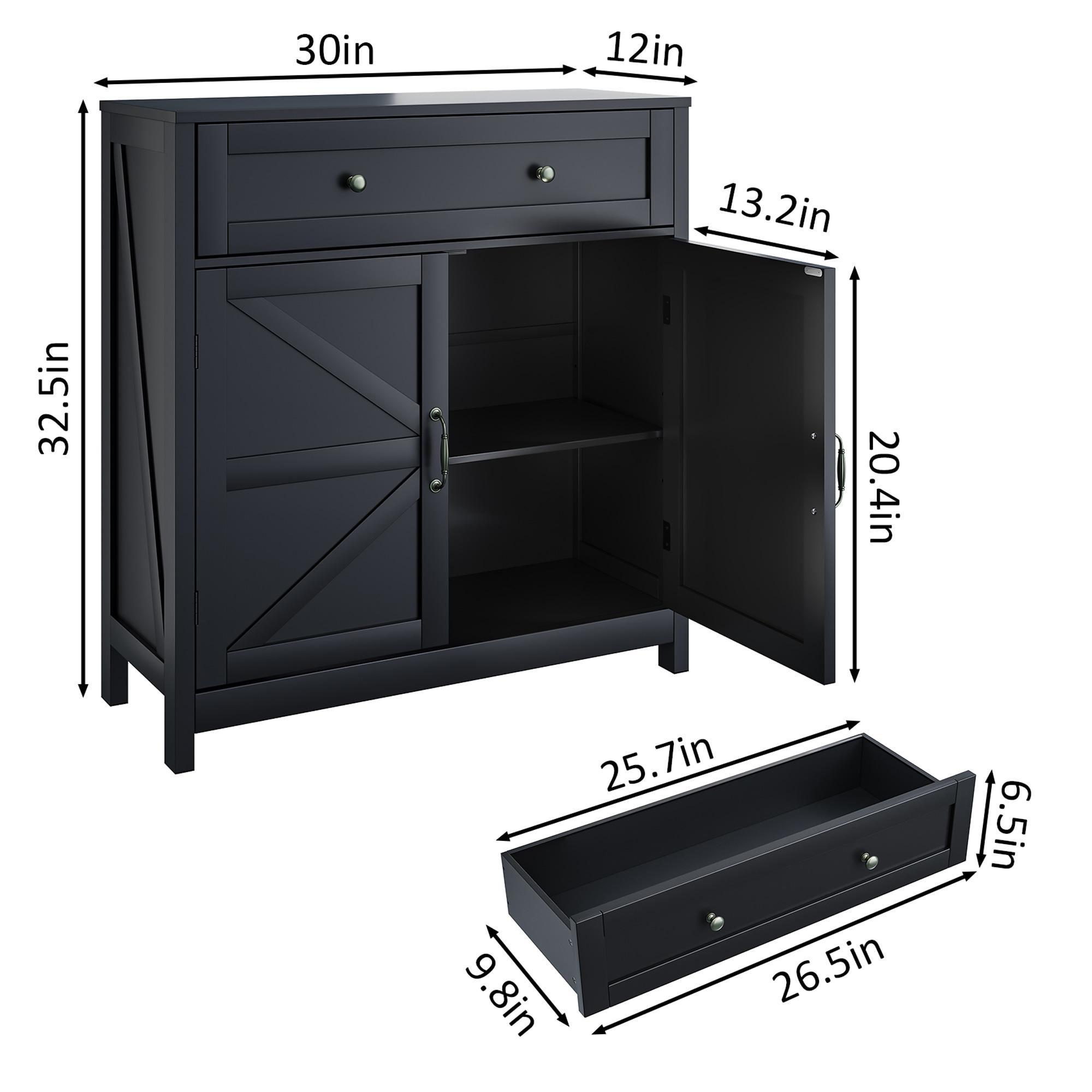Charlton Home® 4-Drawer Chest, 4 Drawer Dresser TV Stand , Dressers Bedroom Furniture Large Storage Tower Unit