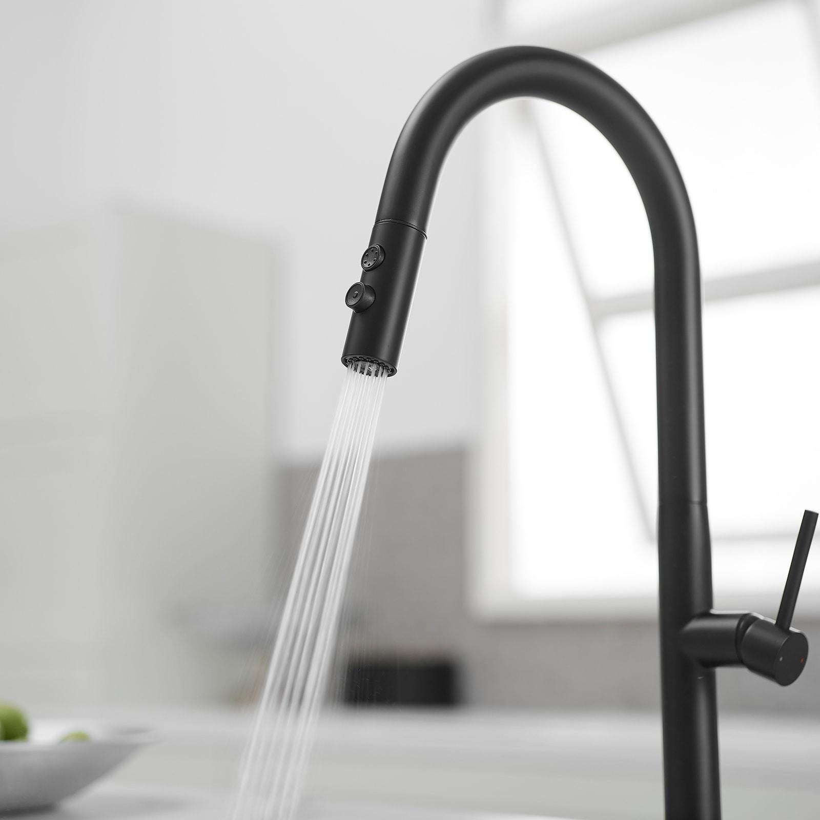 Single Handle Pull Down Sprayer Kitchen Faucet