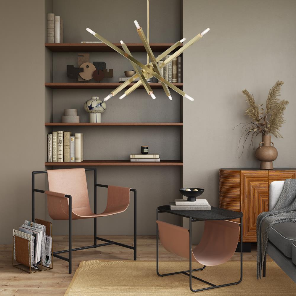 Livex Lighting Moco 10 - Light Chandelier in  Antique Brass