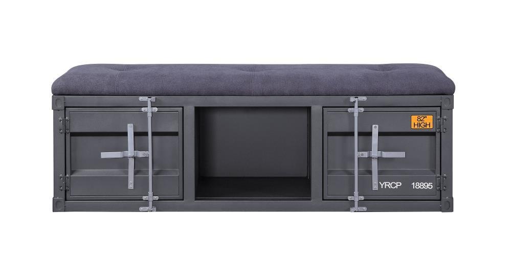 Acme Cargo Fabric Upholstered Storage Bench