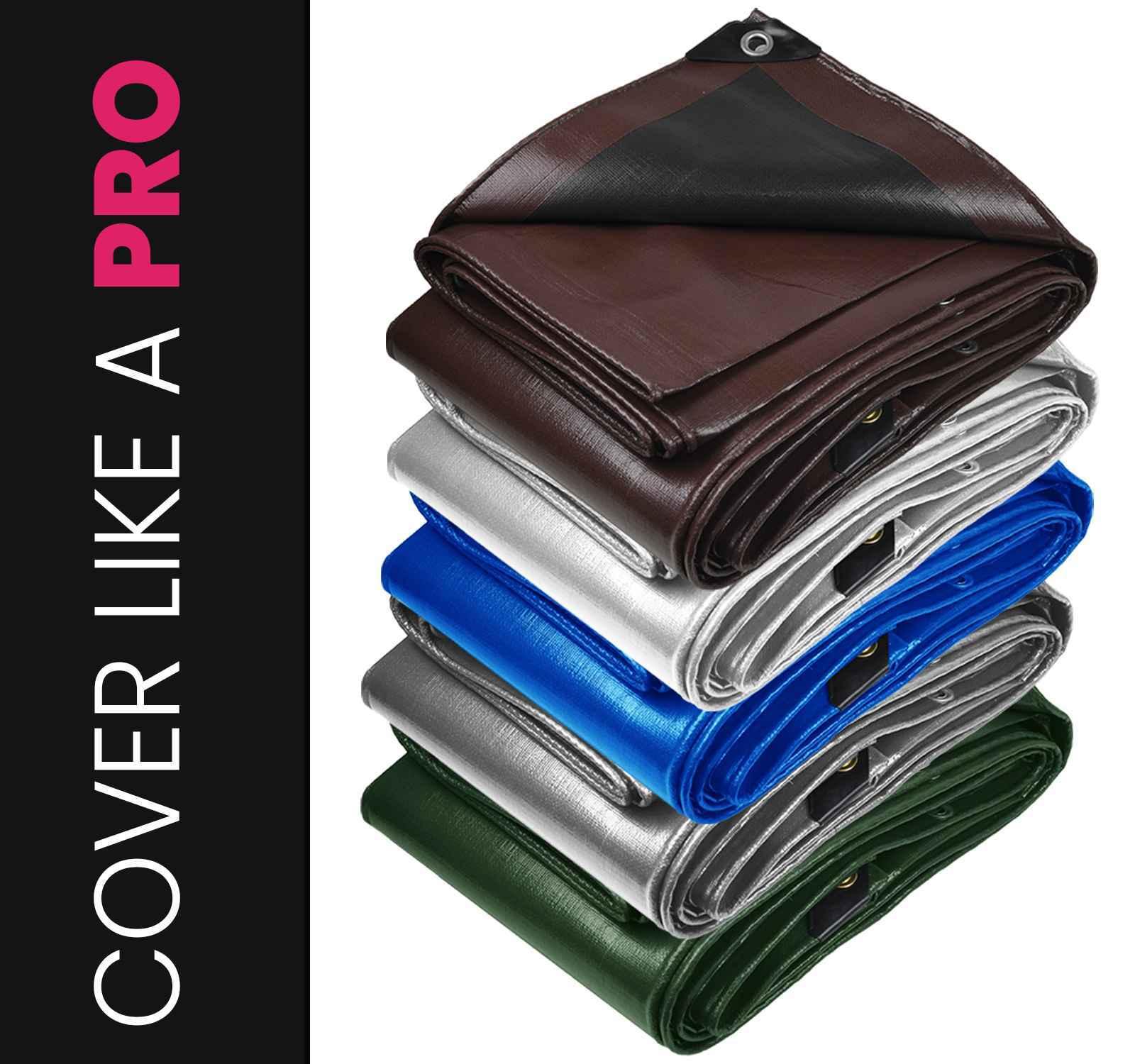 PROTARP 22 Mil Heavy Duty Polyethylene Tarp, Waterproof, UV Resistant