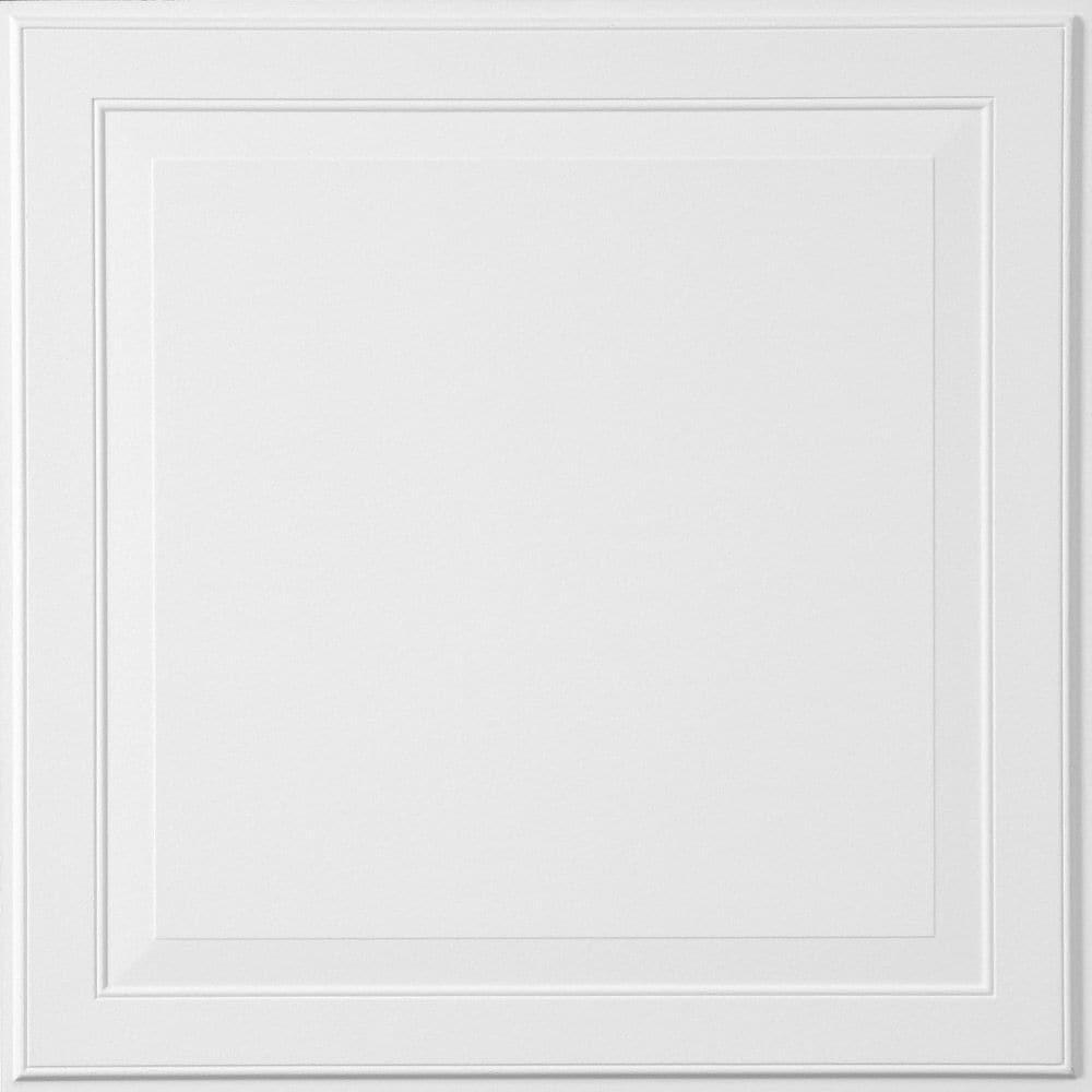Armstrong 2x2 LEDGES Acoustic Ceiling Tiles for Suspended Ceiling Grids, 6-tiles per pack, White
