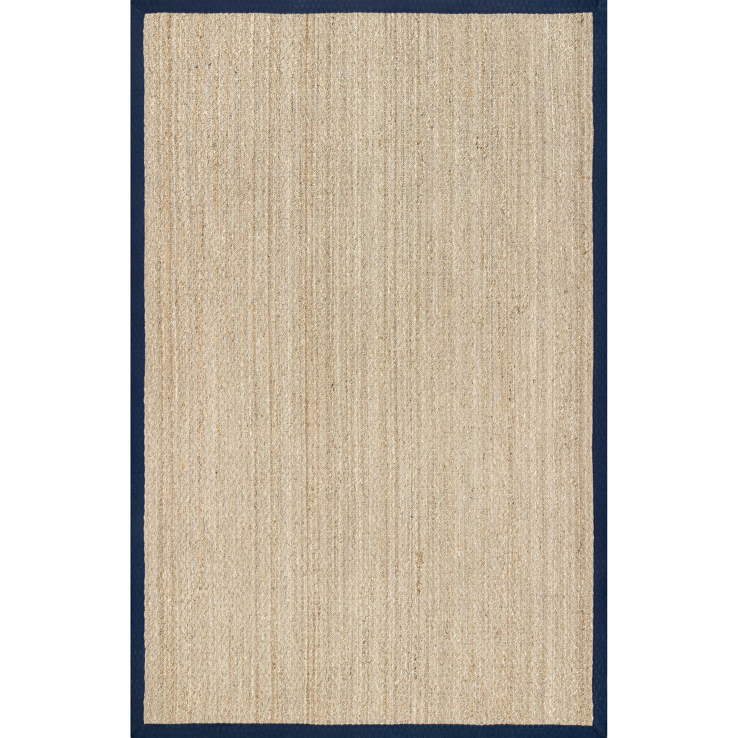 nuLOOM Elijah Seagrass with Border Area Rug