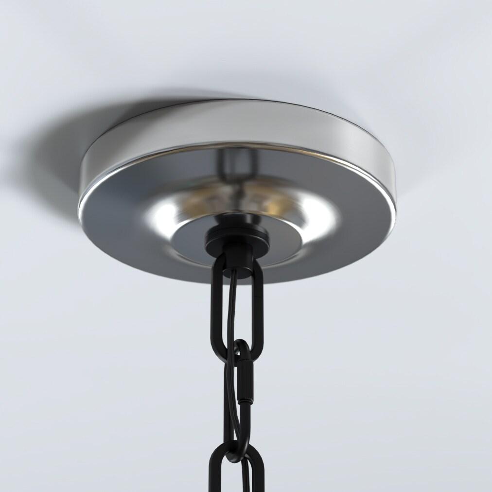 Craftmade Lighting Randolph 5 - Light Chandelier in  Flat Black/Brushed Polished Nickel