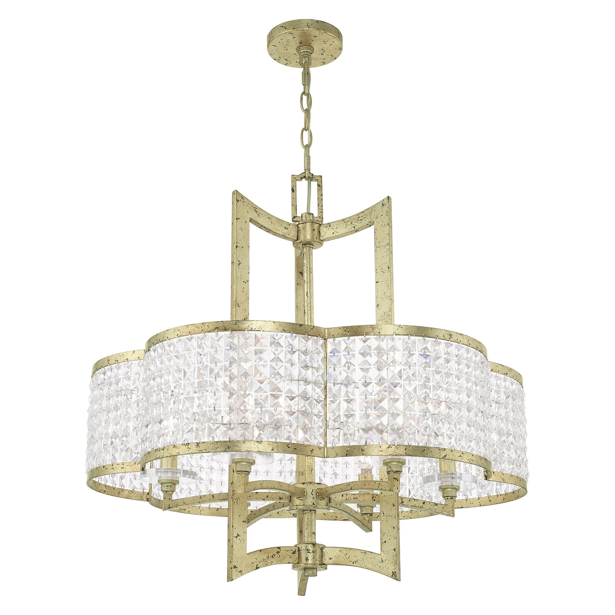 Livex Lighting Grammercy 6 - Light Chandelier in  Winter Gold