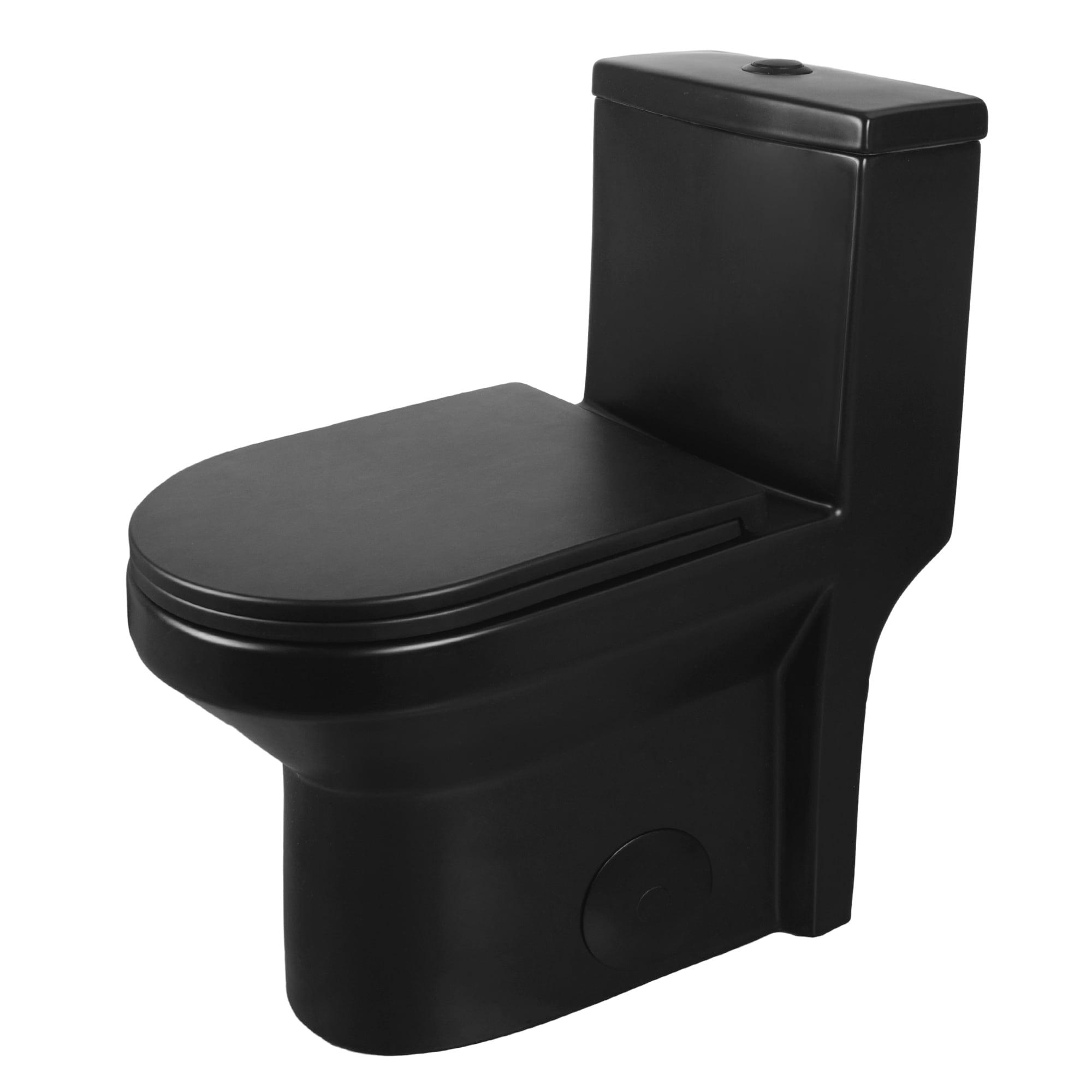 DeerValley Liberty Compact Toilets One-Piece Toilet With High-Efficiency Flush Round Toilet for Space-Saving Floor Mounted (Seat Included)
