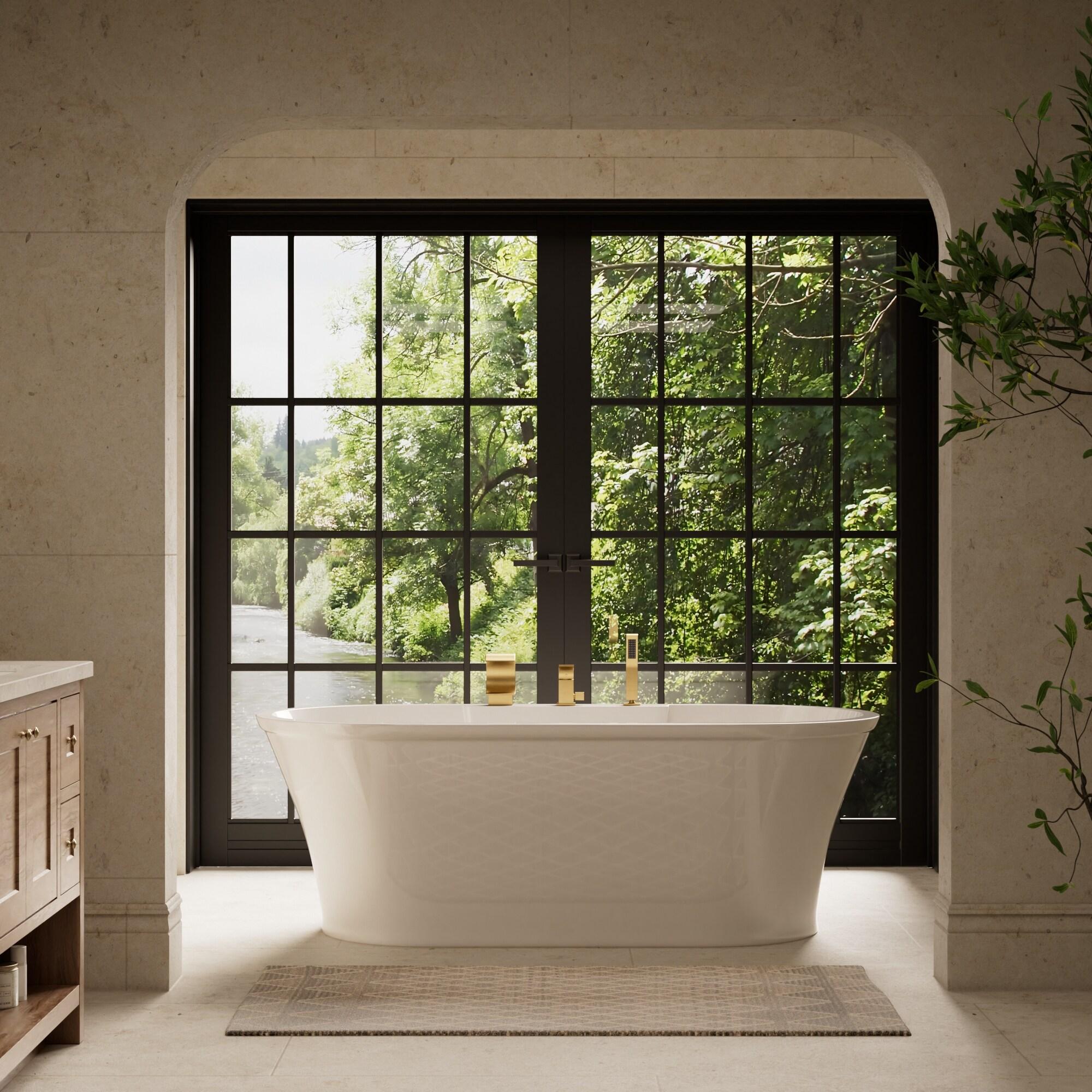 GRANDJOY Complete Shower System, 10" and 6" Dual Wall Mount Rain Shower Faucets with Handheld Shower Spray, High Pressure in Brushed Gold