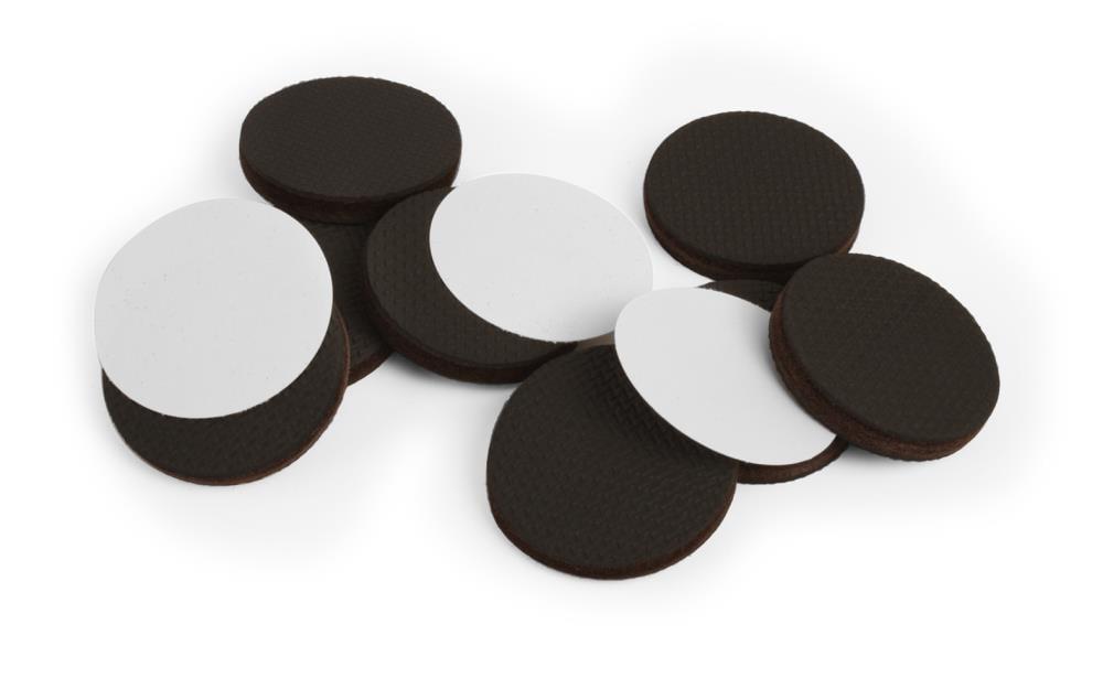 Slipstick 5020830 2 x 2 in. Black Round GorillaPads Rubber Self Adhesive Gripper Pad, 8 per Pack - Pack of 6