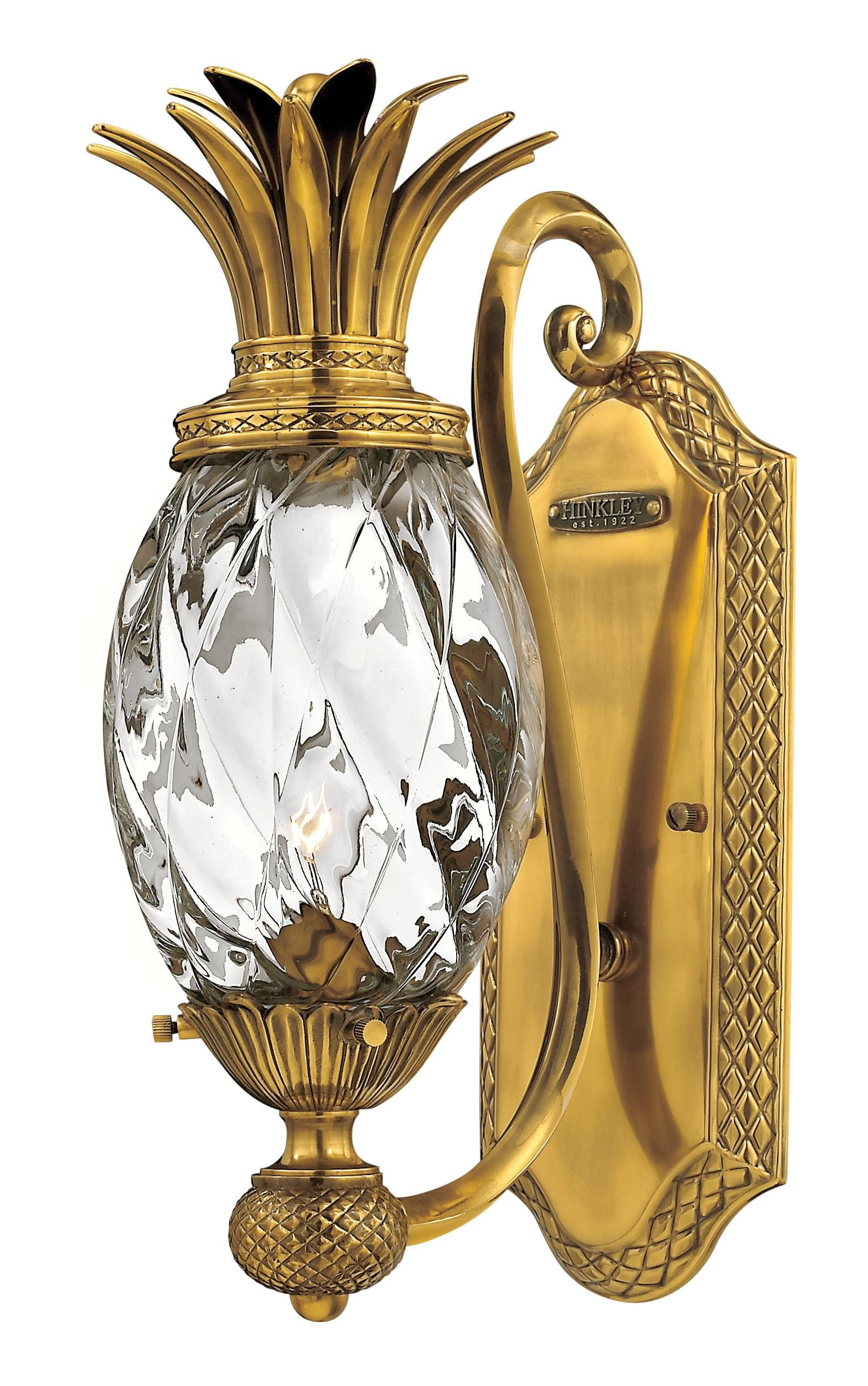Hinkley Plantation 1 - Light Burnished Brass Armed Sconce