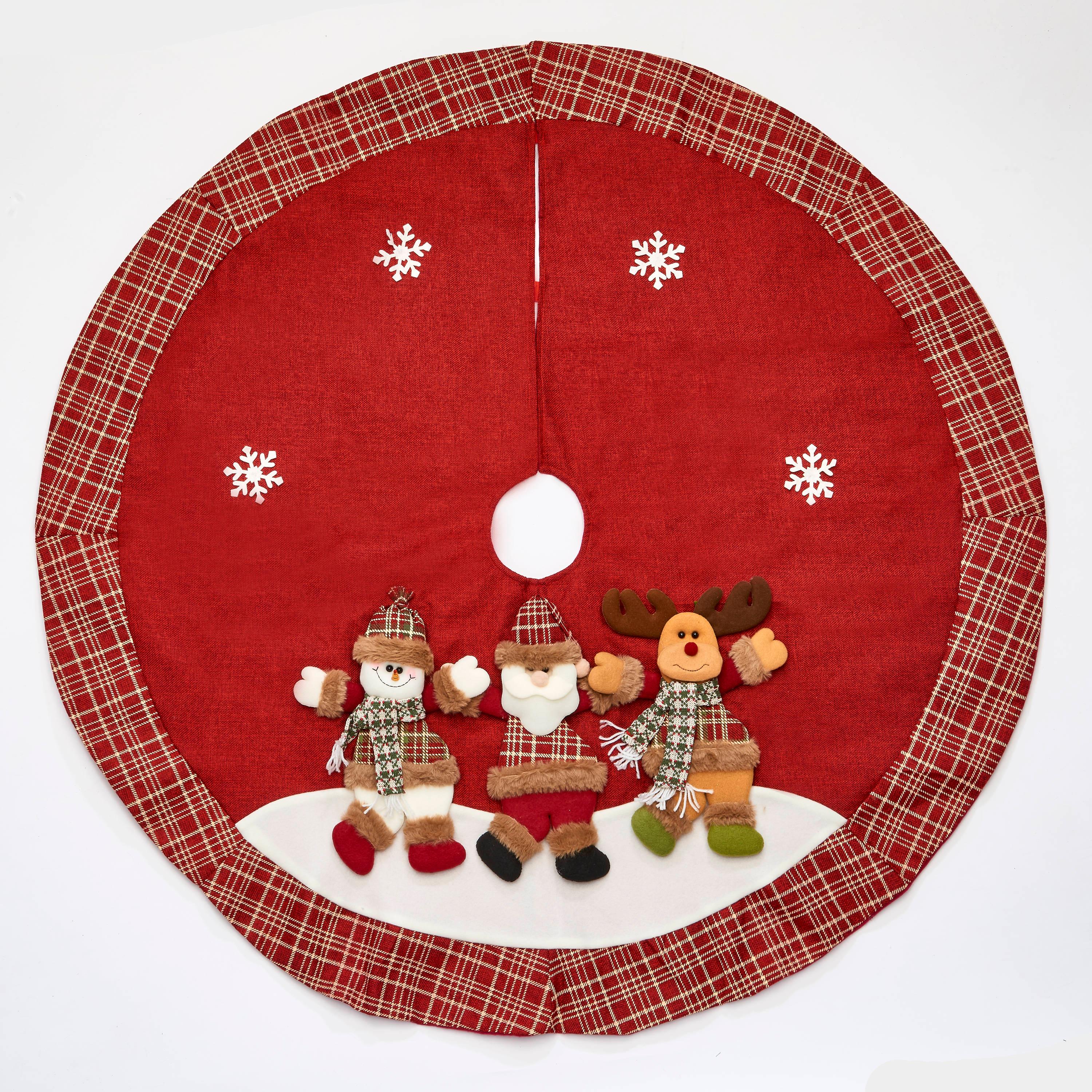 Plaid Burlap Tree Skirt