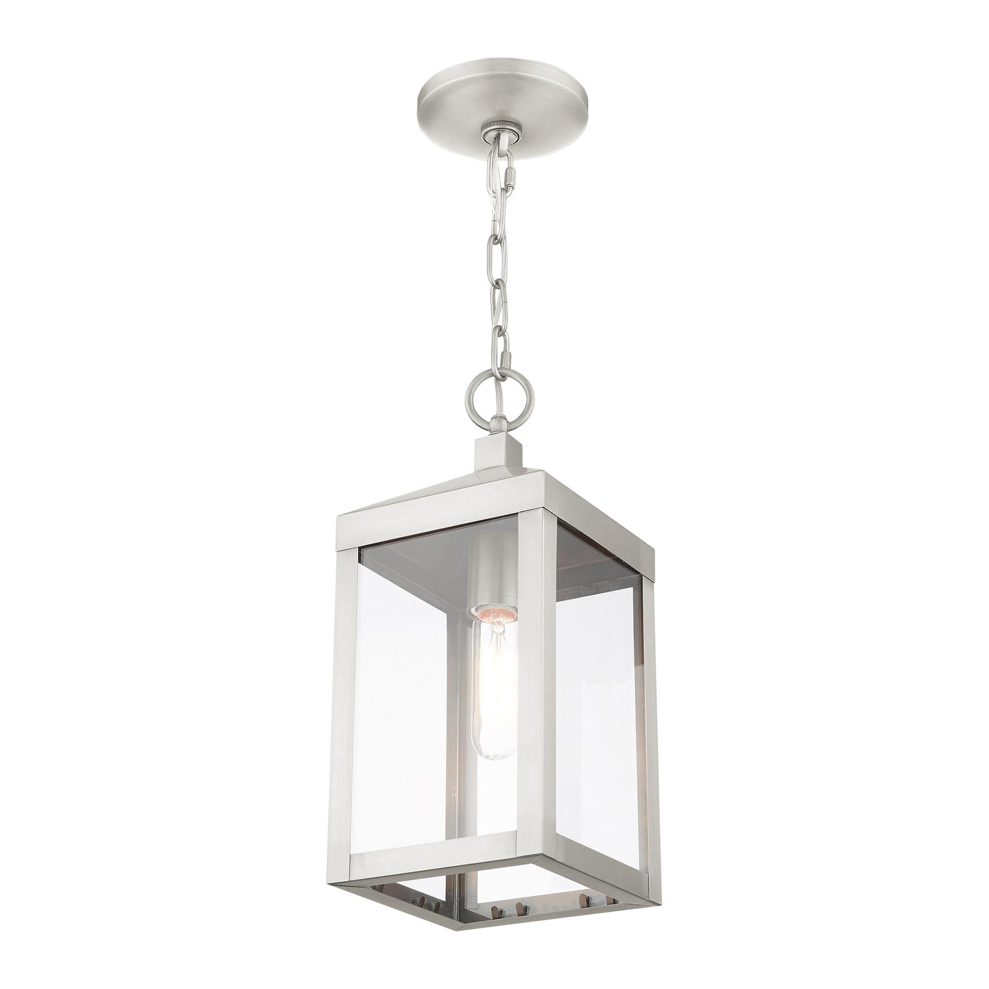 Livex Lighting Nyack 1 - Light Pendant in  Brushed Nickel
