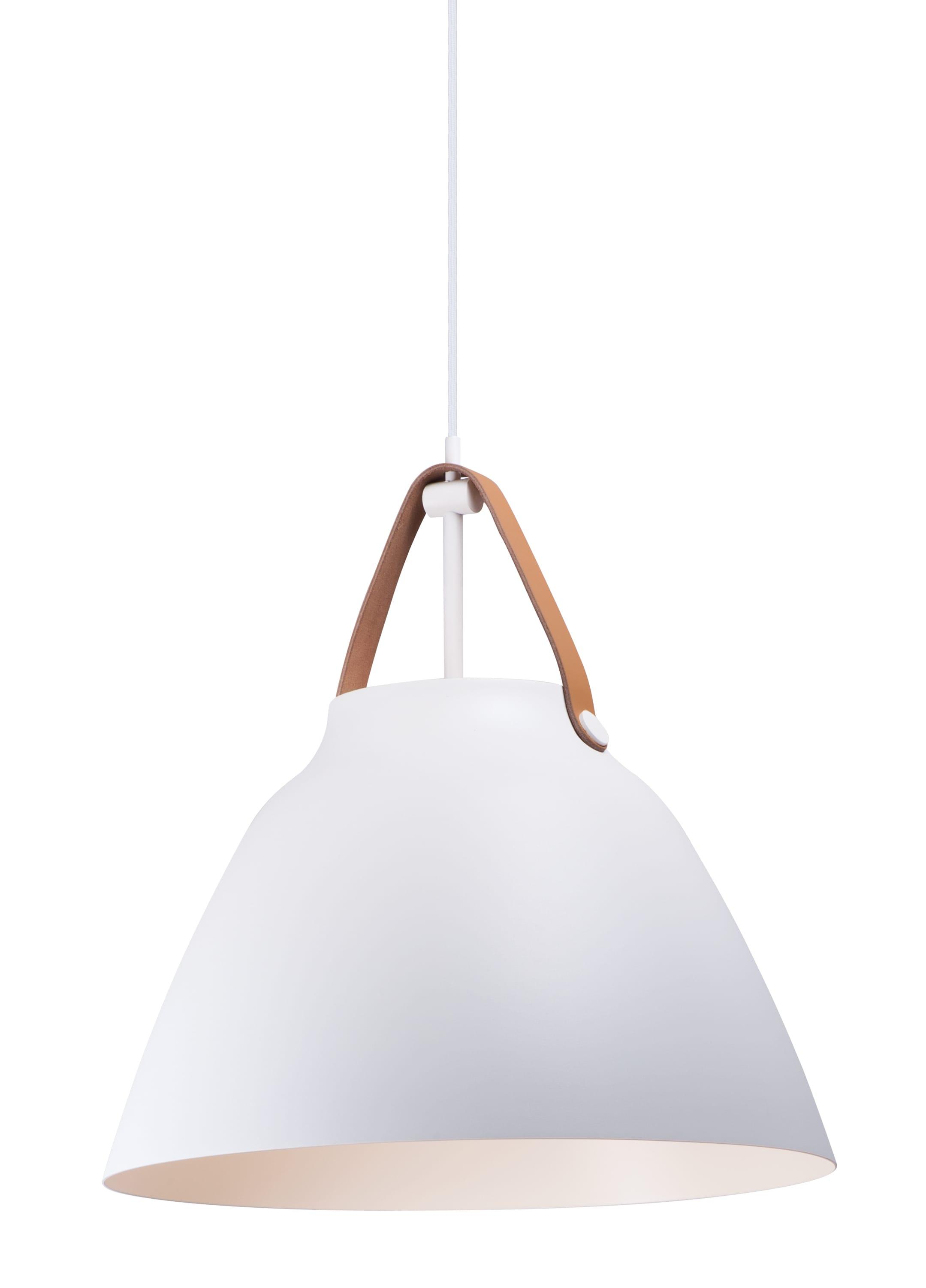 Maxim Lighting Nordic 1 - Light Pendant in  Tan Leather/White