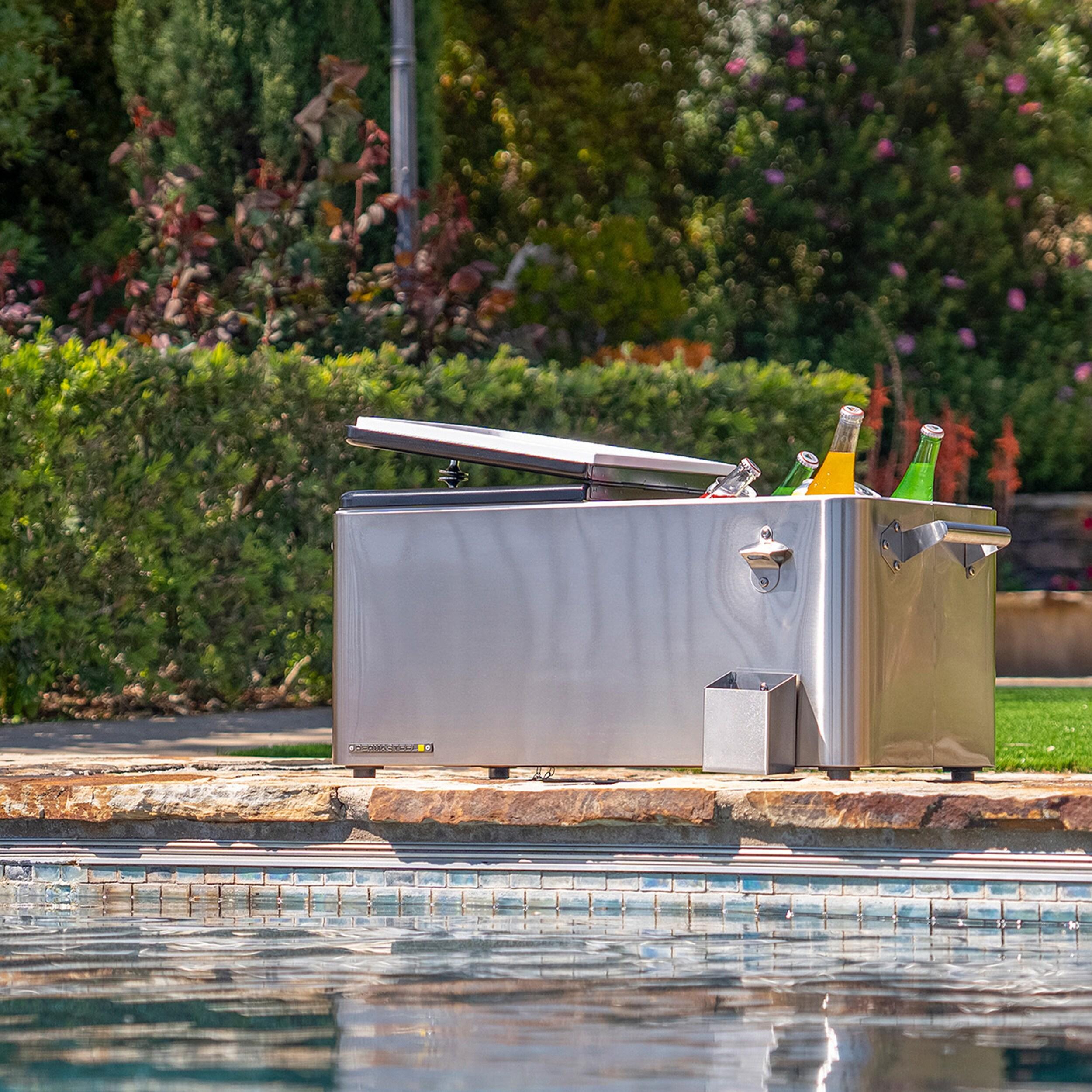 Permasteel 80-Qt Outdoor Patio Cooler with Removable Basin