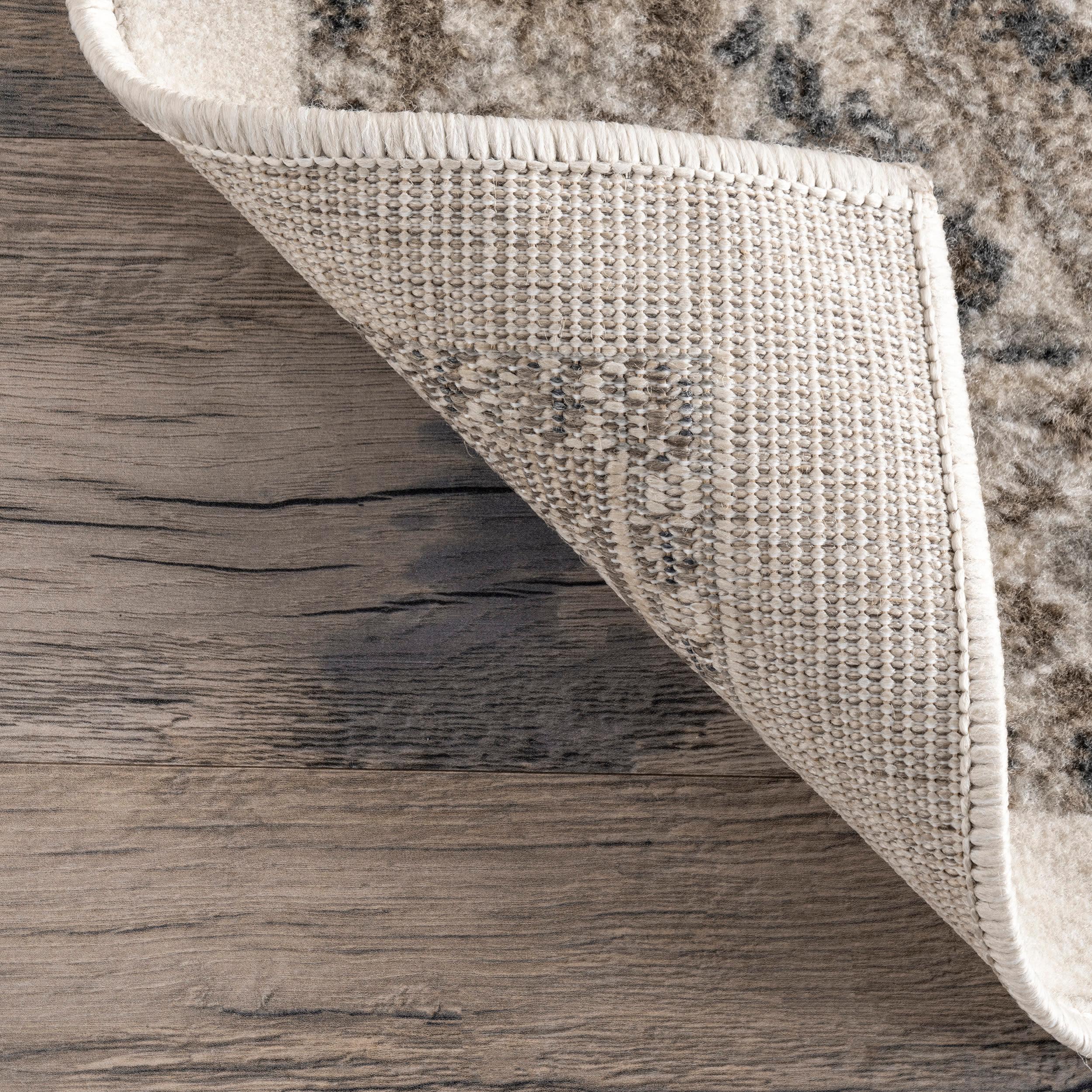 Nuloom Oval 7x9 Becca  Tiled Indoor Area Rug, Beige, Faded Transitional Design, Stain Resistant, BedroomLiving Room, Kitchen,