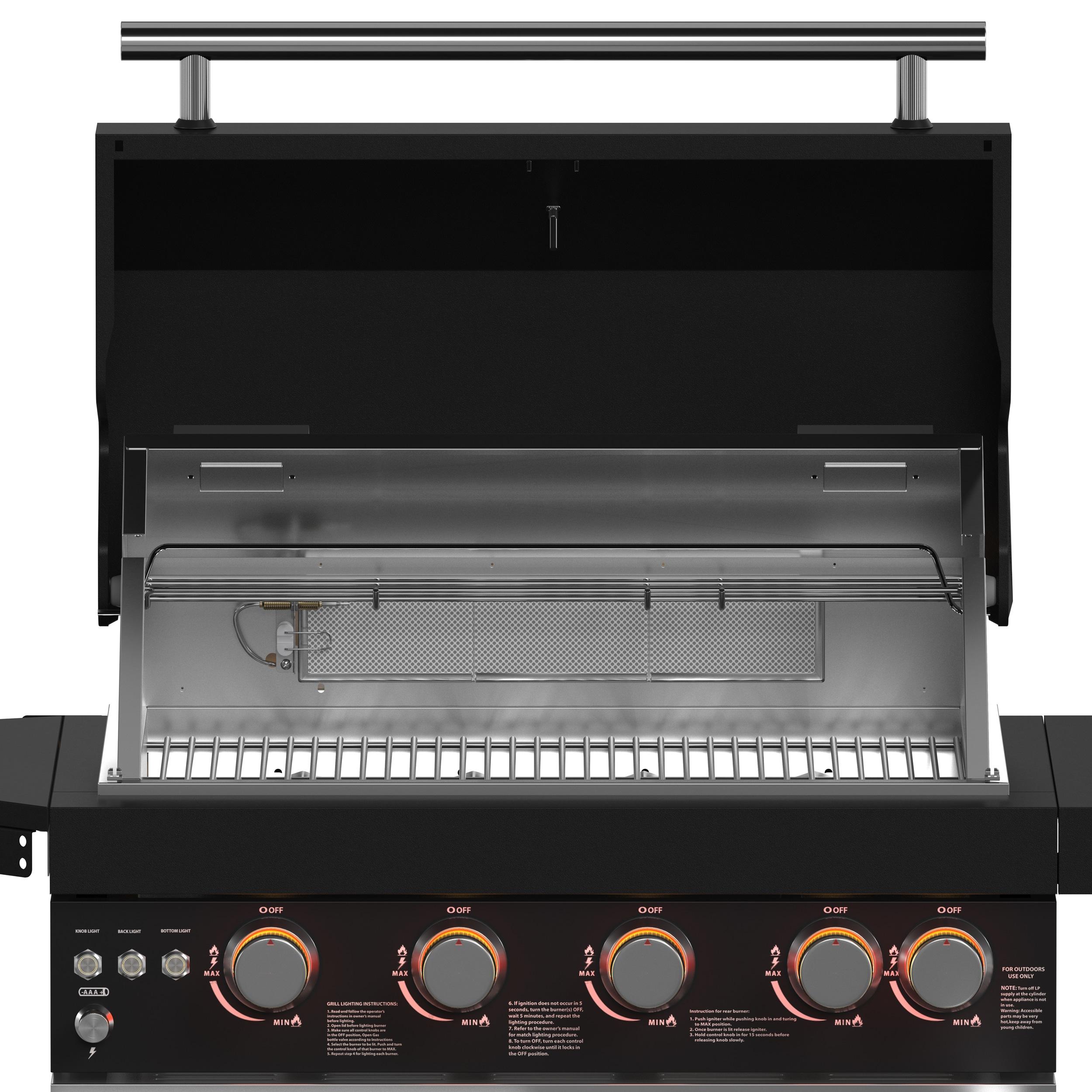 Forno All'Aperto 62,600 BTU BBQ & Sink Module with Black Sintered Stone Countertops, Bar & Beverage Center