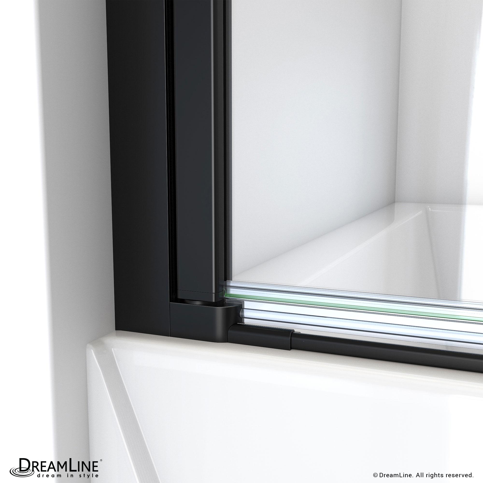 Aqua-Q Swing 58" H Frameless Tub Door