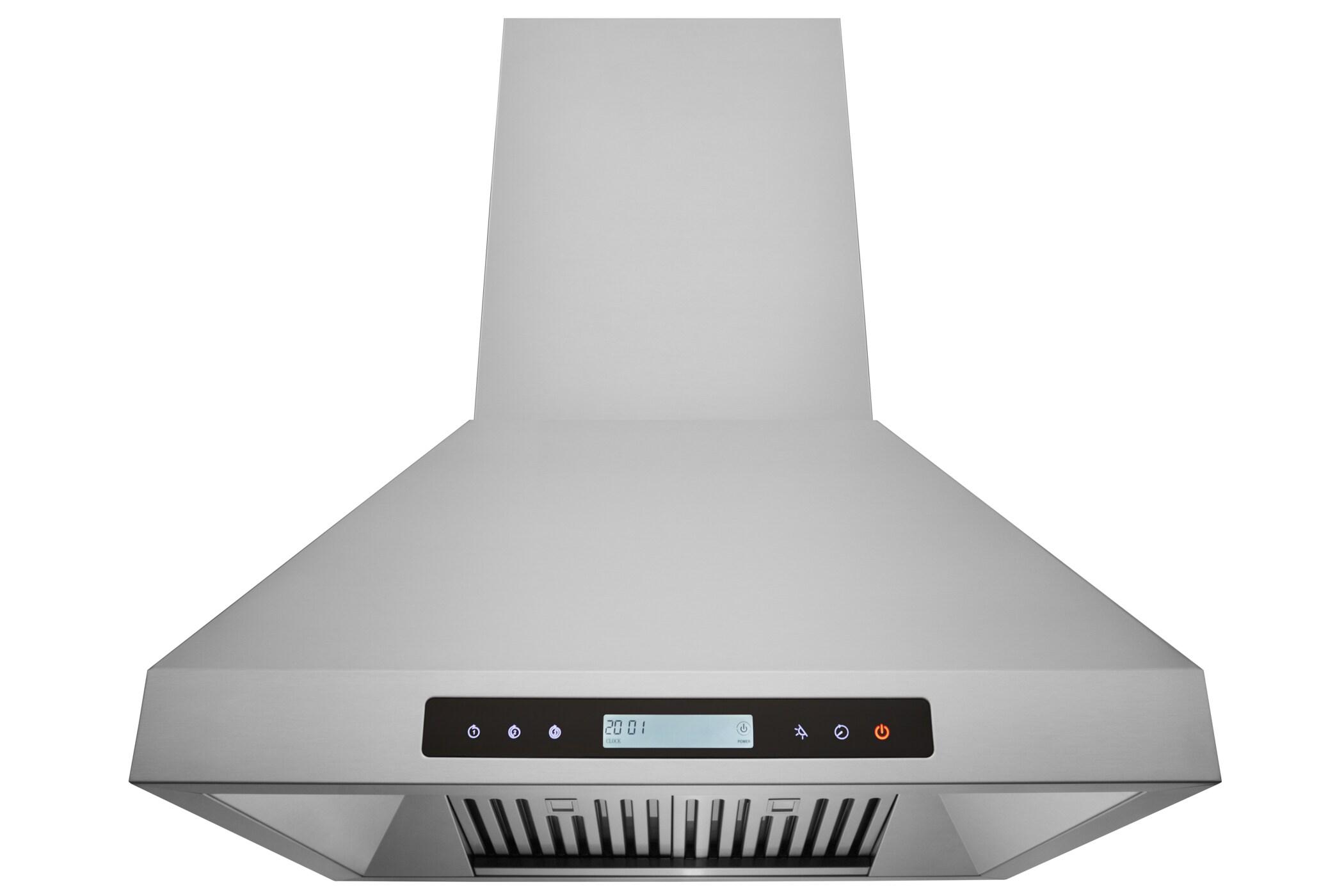 30" 1000 CFM Ducted Island Range Hood in Stainless Steel