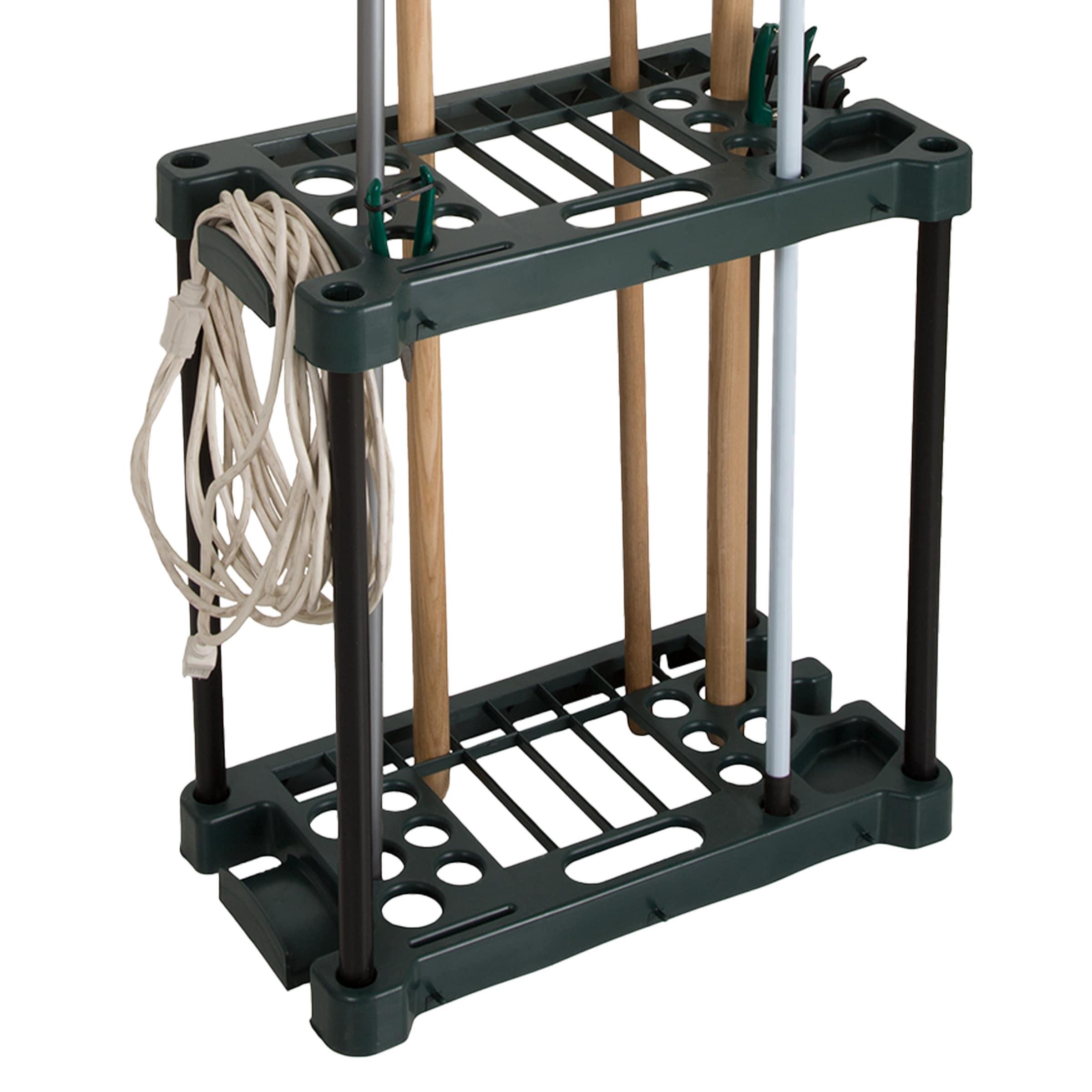 Fleming Supply Compact Utility Garden Tool Storage Rack – 23" x 12.5" x 24"
