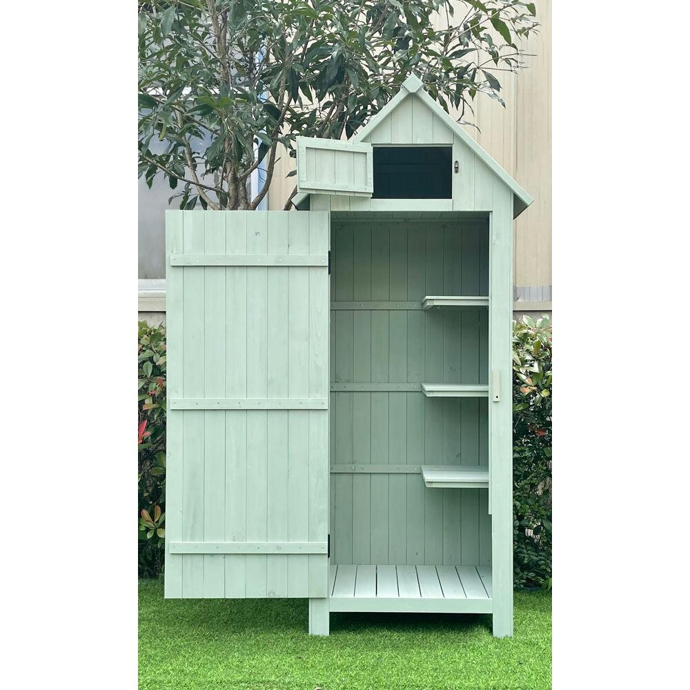 Hanover 2 ft. 5 in. W x 2 ft D Solid Wood Storage Shed