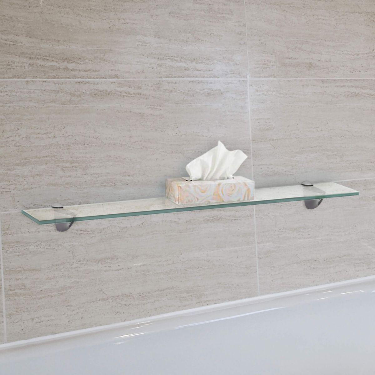 Latitude Run® Glass Accent Shelf with Adjustable Shelves