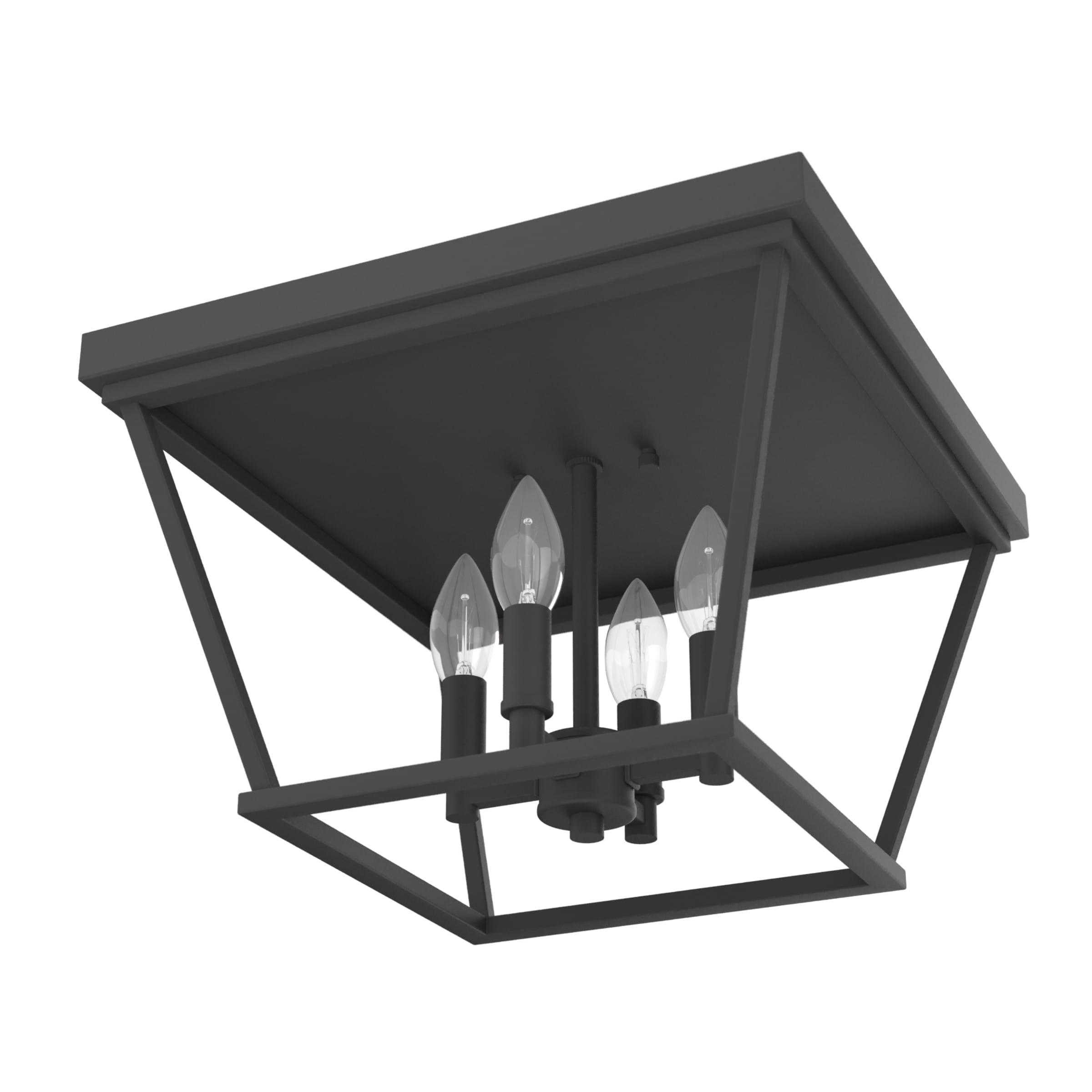 Hunter Fan Laurel Ridge 4 - Light 14'' Lantern Square / Rectangle Flush Mount