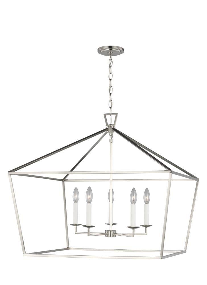 Gala Wide Pendant Light - Brushed Nickel / 28"W