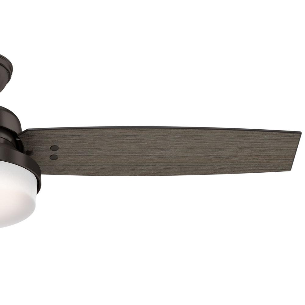 Hunter Fan 52" Sentinel 3 -Blade Standard Ceiling Fan with Remote Control and Light Kit Included